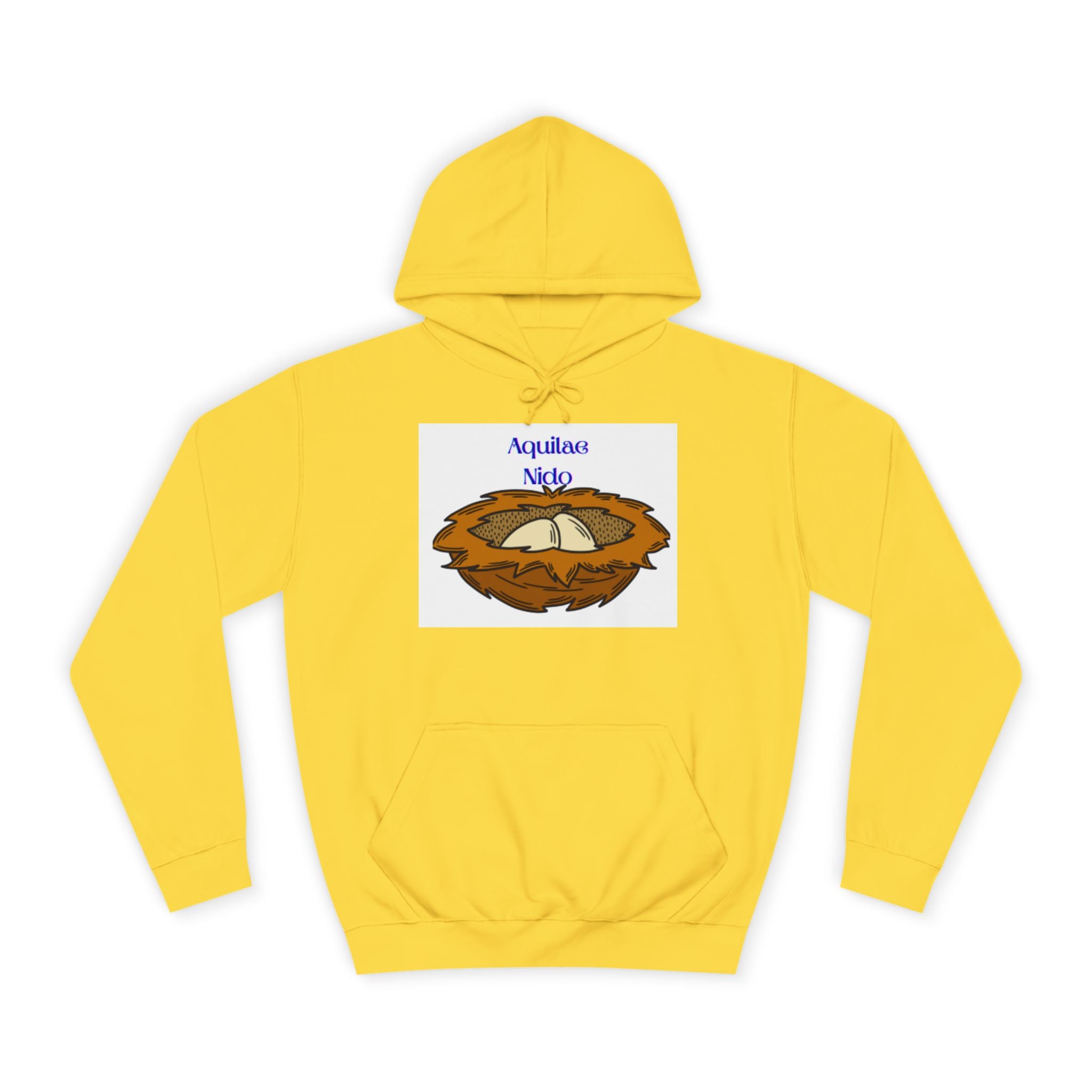 Sweat à capuche illustration Nid Aquilae Nido | Style blason universitaire