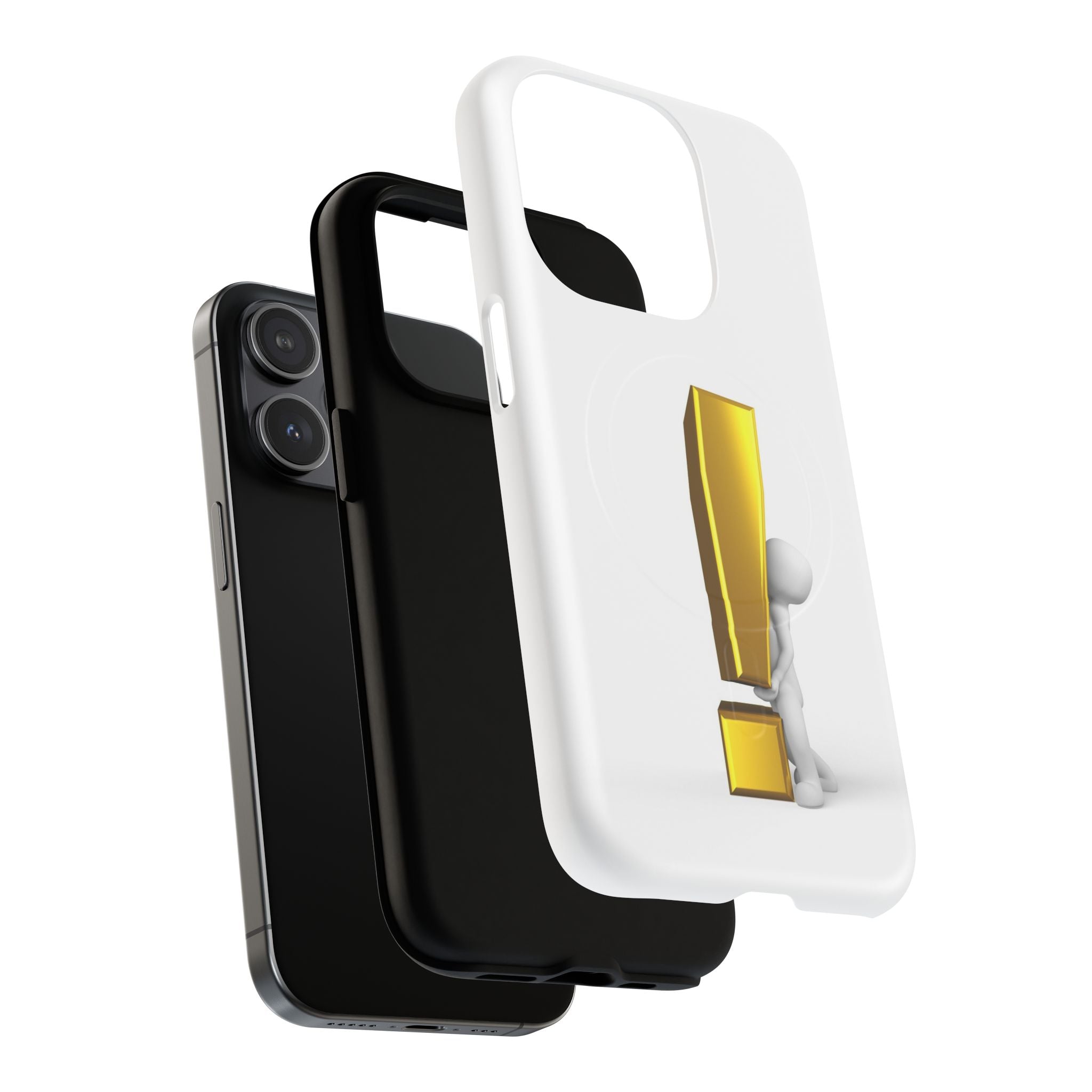 Gold Exclamation Mark Phone Case | Tough Magnetic Case