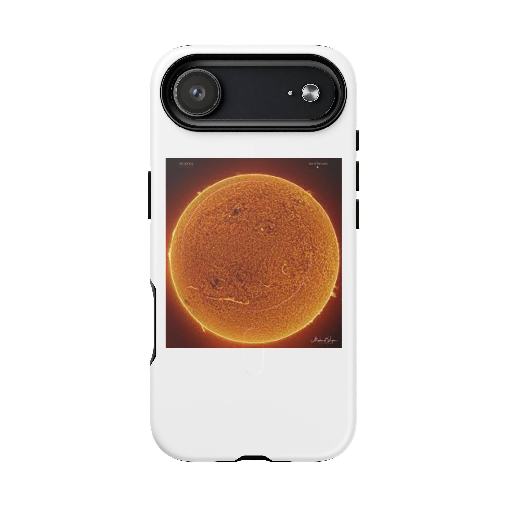 Coque de téléphone illustrée Disque Solaire | Coque magnétique résistante