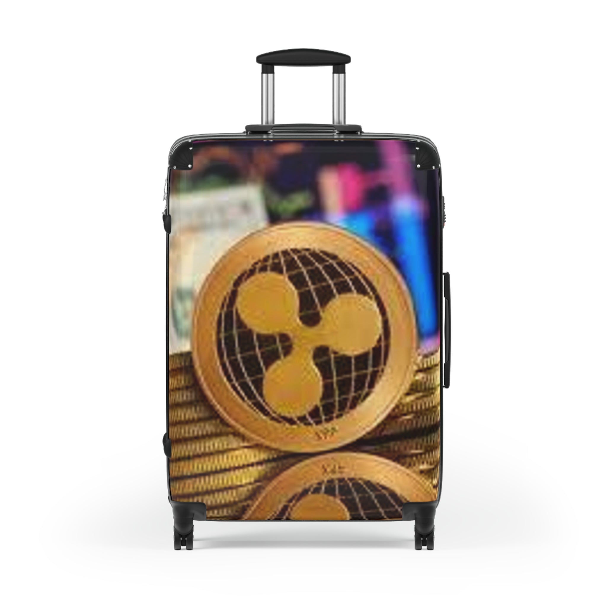 Ripple Crypto Coin Suitcase | Luggage Cover, Cryptocurrency Travel Case