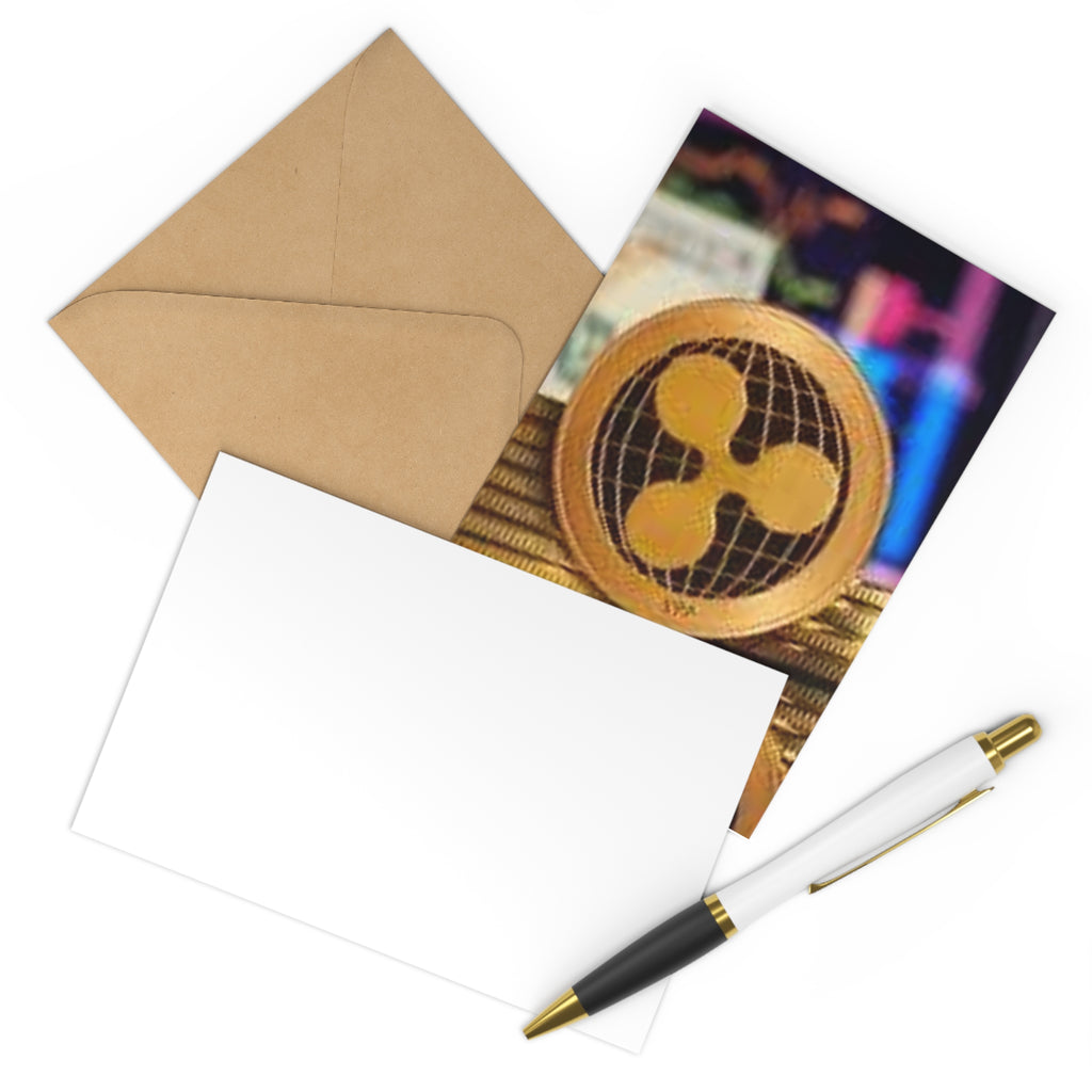 Ripple Crypto Coin Postcards, Postcard Set (7 pcs) | Cryptocurrency Art Cards