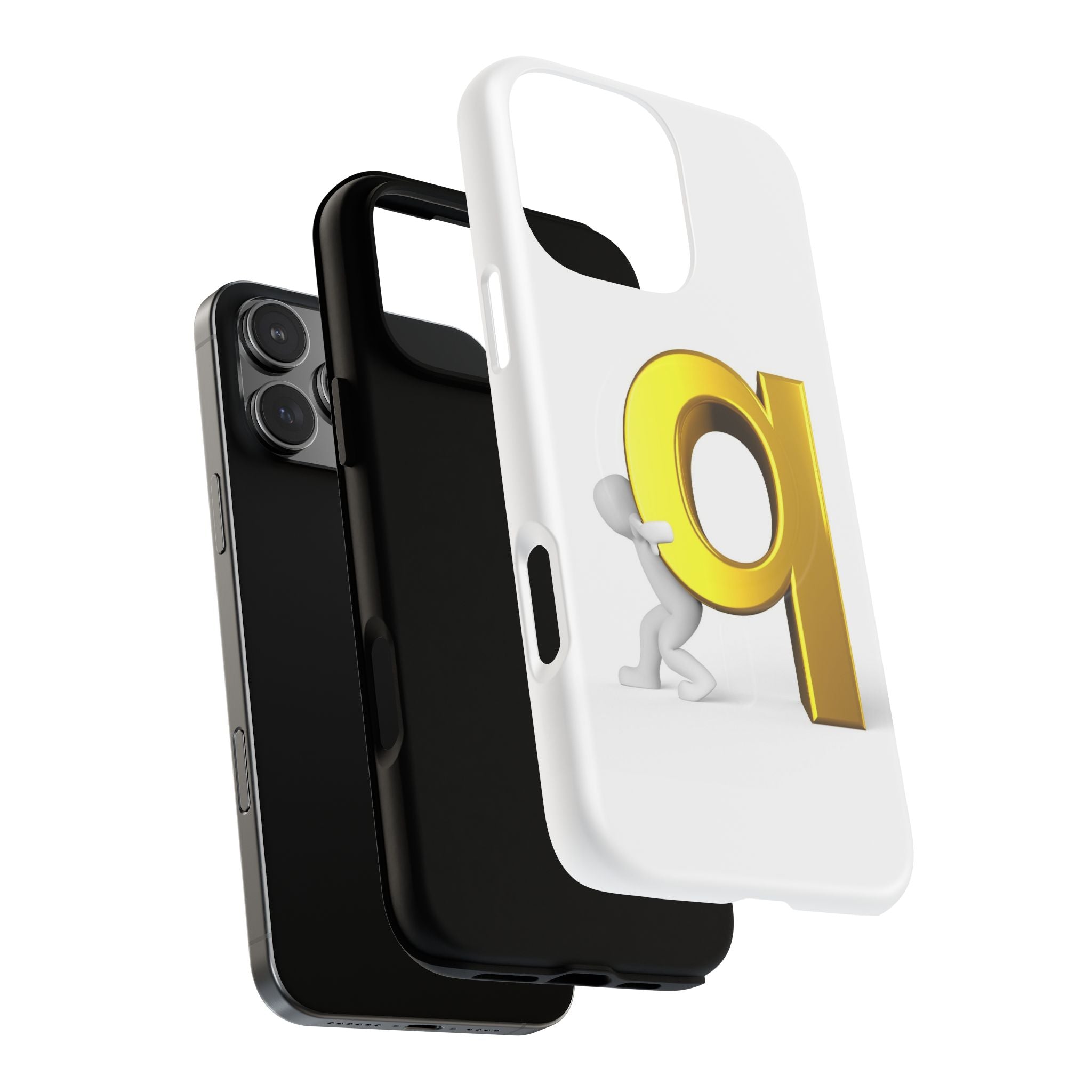 Gold Letter Q Phone Case | Tough Magnetic Case