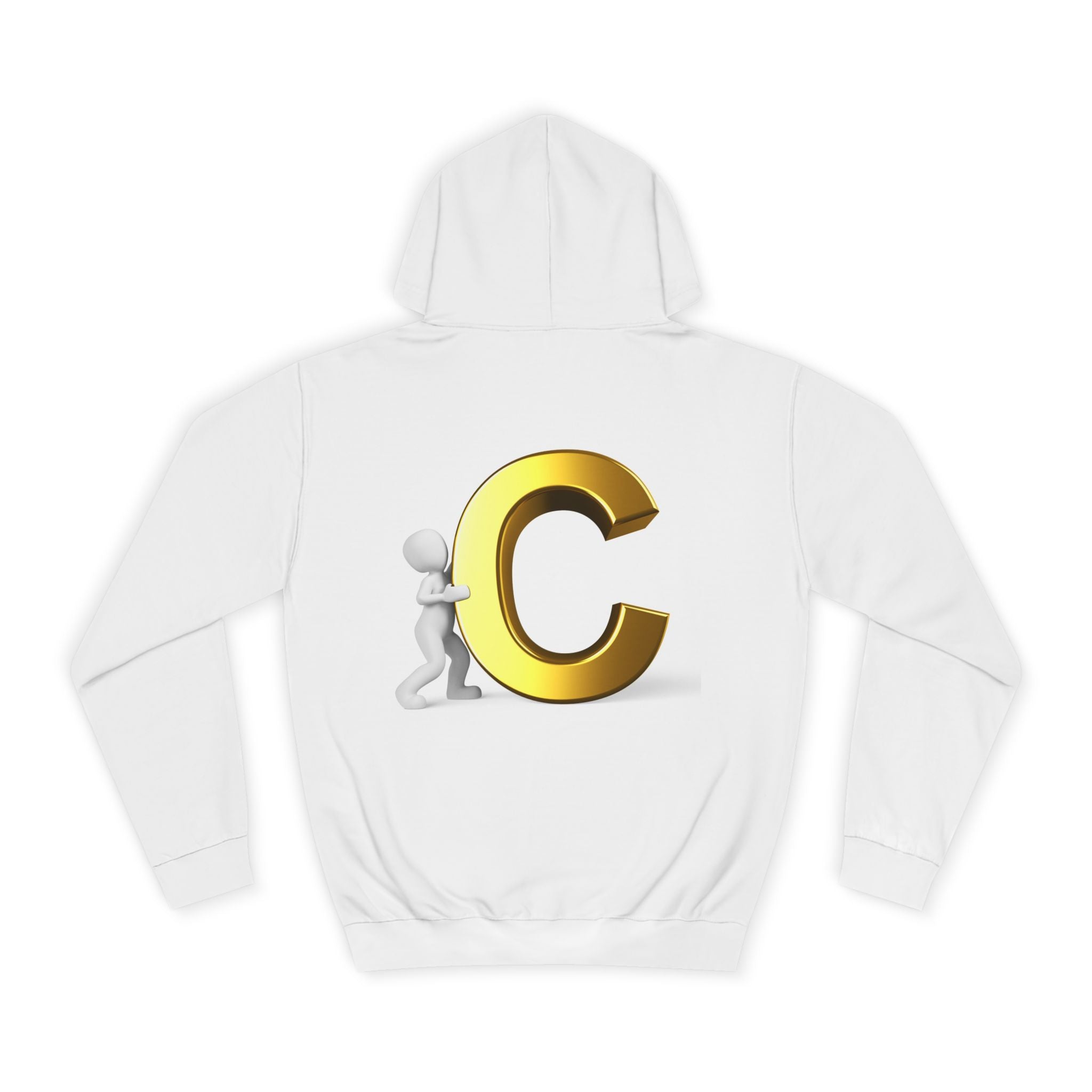 Gold Letter C Hoodie | Monogram Initial C Sweatshirt