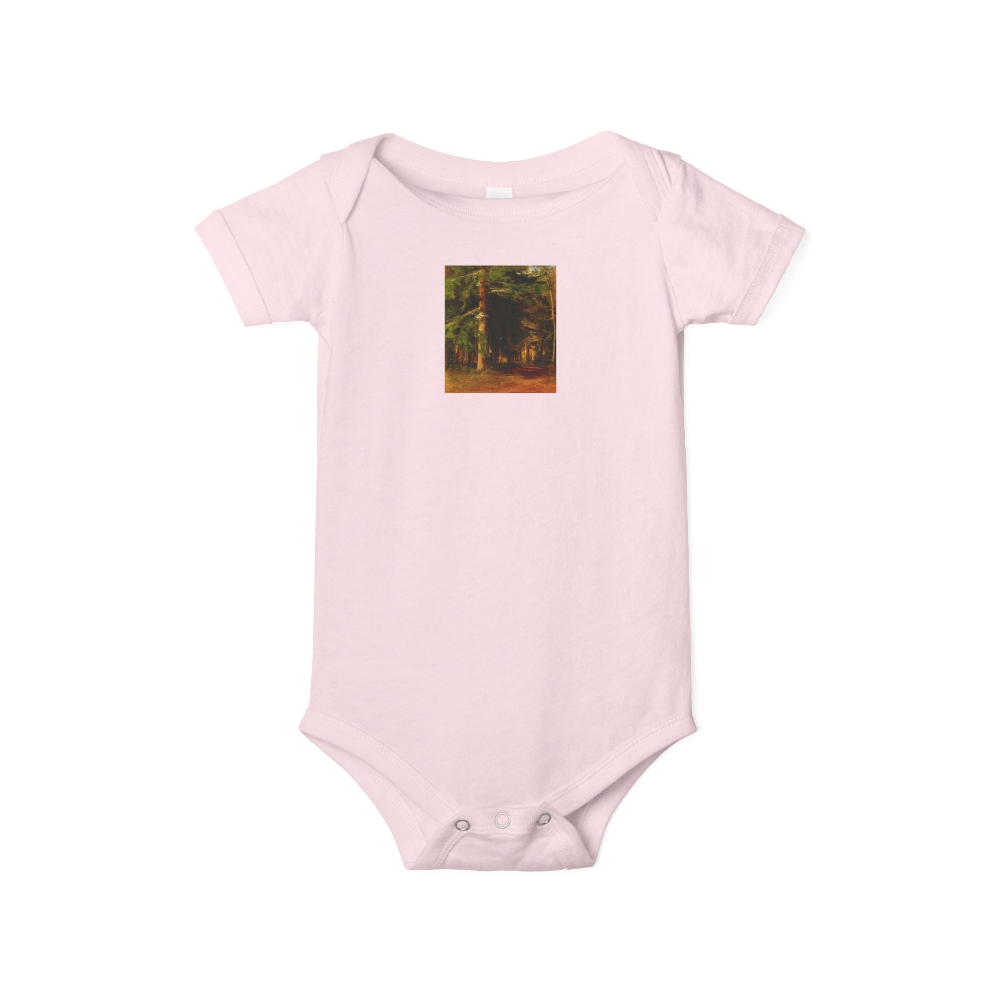 Body de bébé illustré Forêt boisée