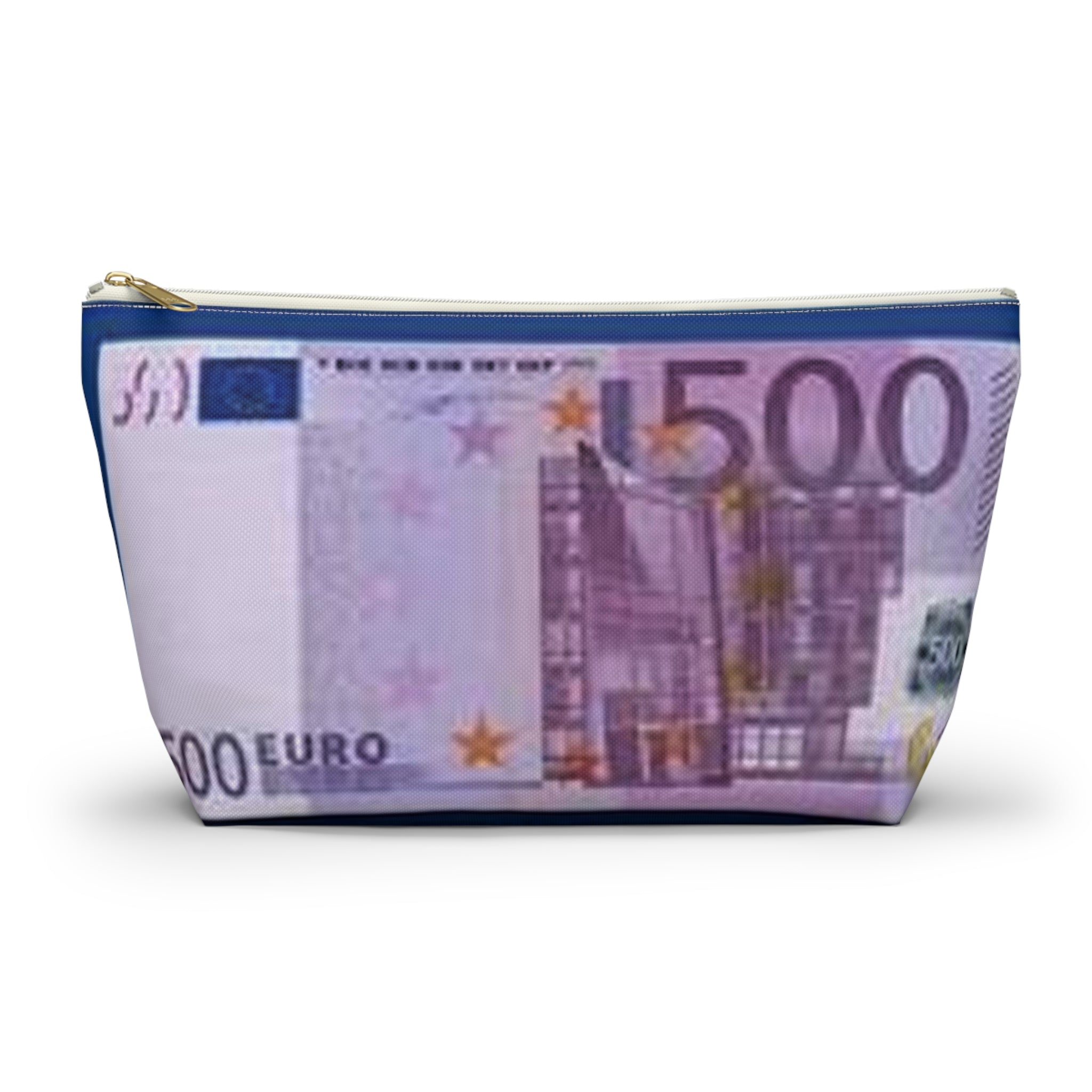 Trousse accessoire billet 500 euros | Trousse de toilette imprimé argent