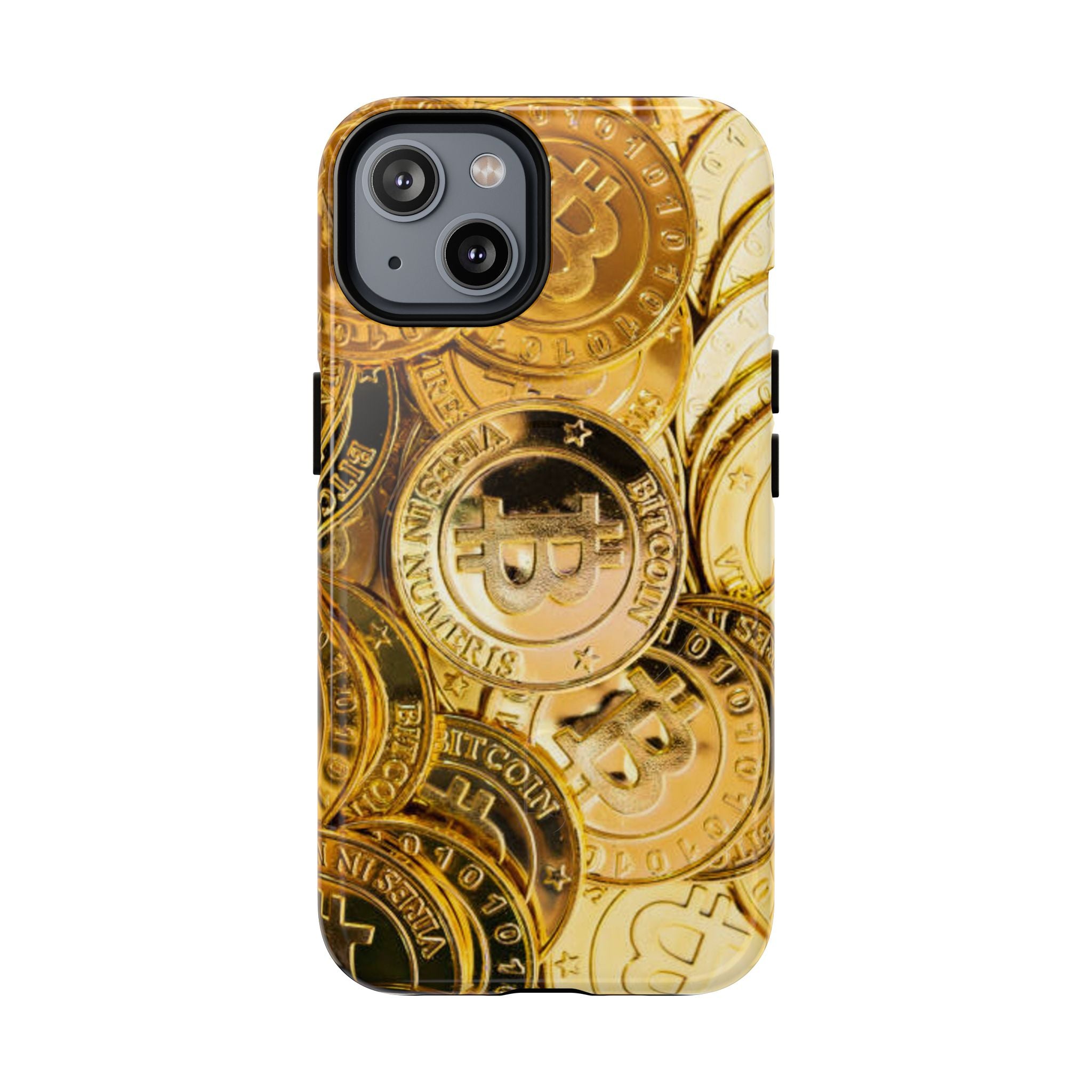 Coque de Téléphone Bitcoin Or | Coque Magnétique Robuste