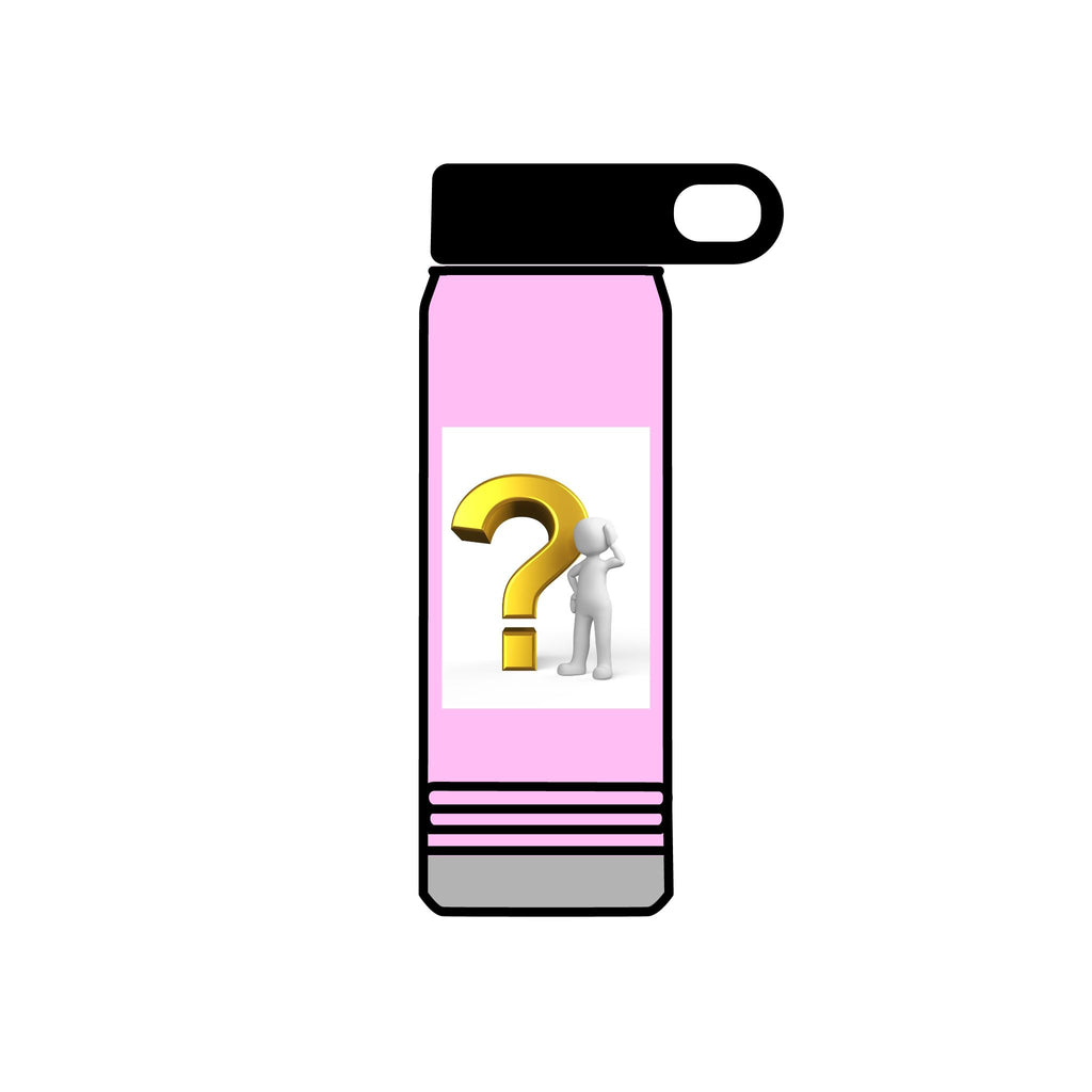 Gold Question Mark Figure Water Bottle | 20oz