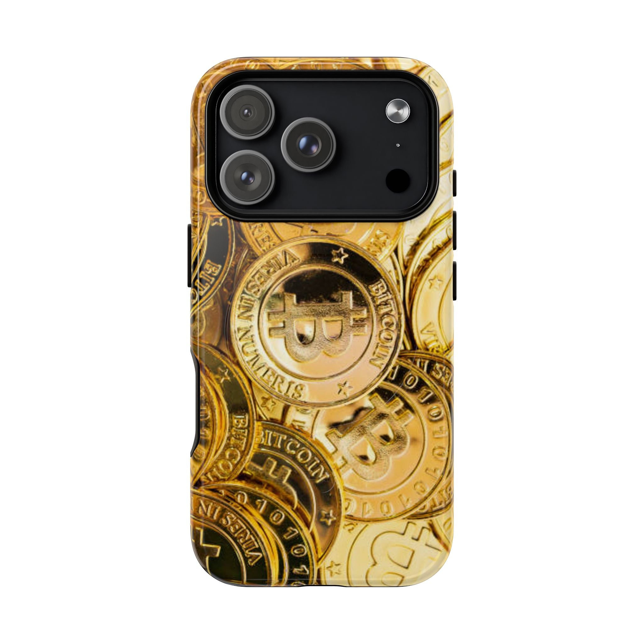 Coque de Téléphone Bitcoin Or | Coque Magnétique Robuste