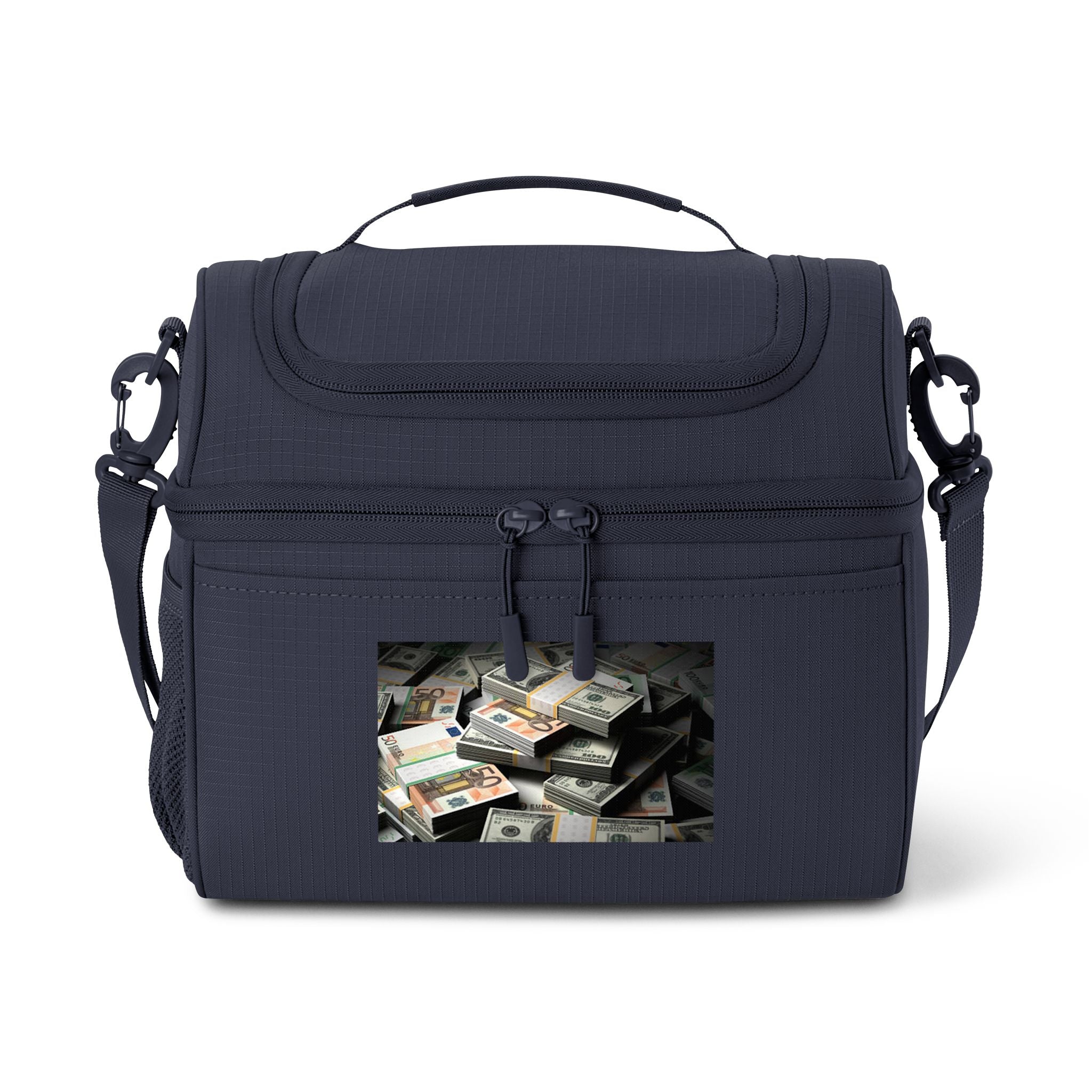Stacks of Cash Cooler Bag | Insulated Lunch Tote, Money Print