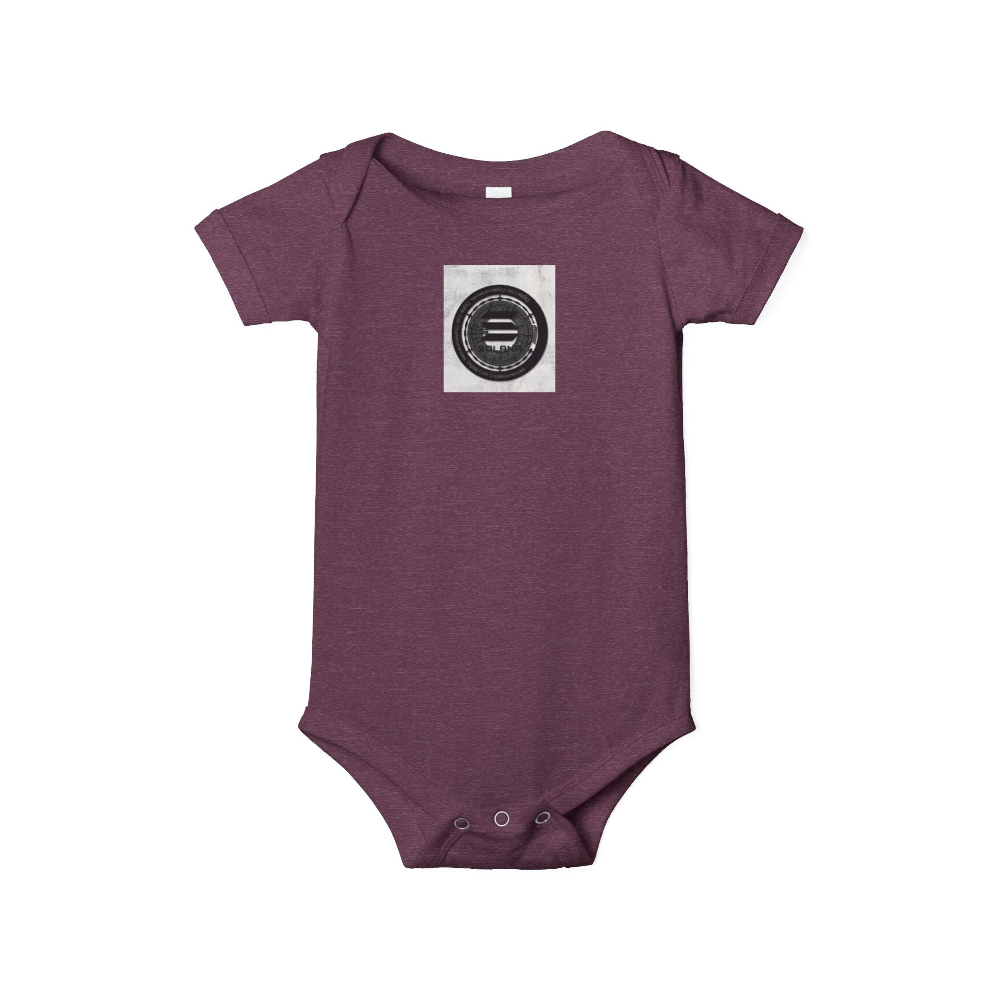 Body bébé Solana Cryptocurrency | Motif monochrome