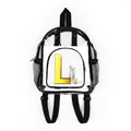 Yellow Letter L design Backpack | Clear Stadium Bag