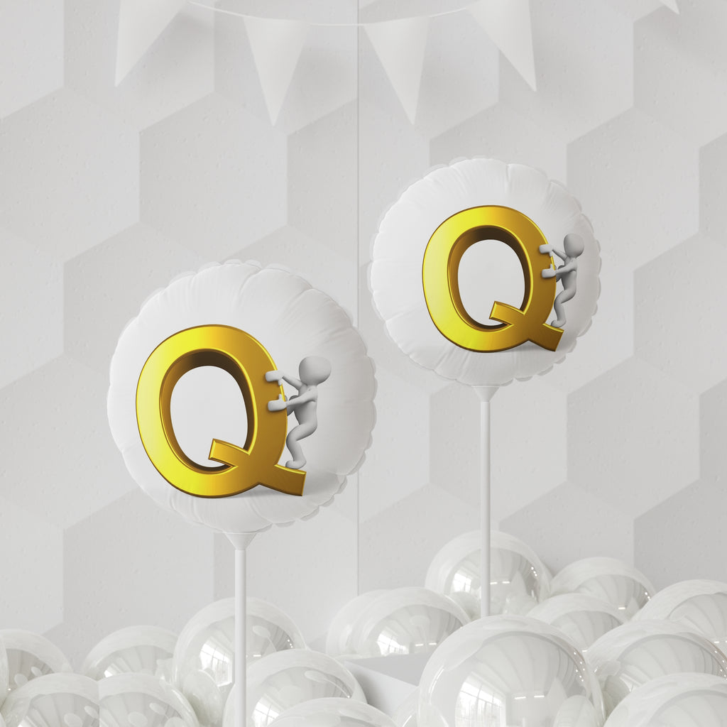 Gold Letter Q Balloon round foil balloon | 11 inch