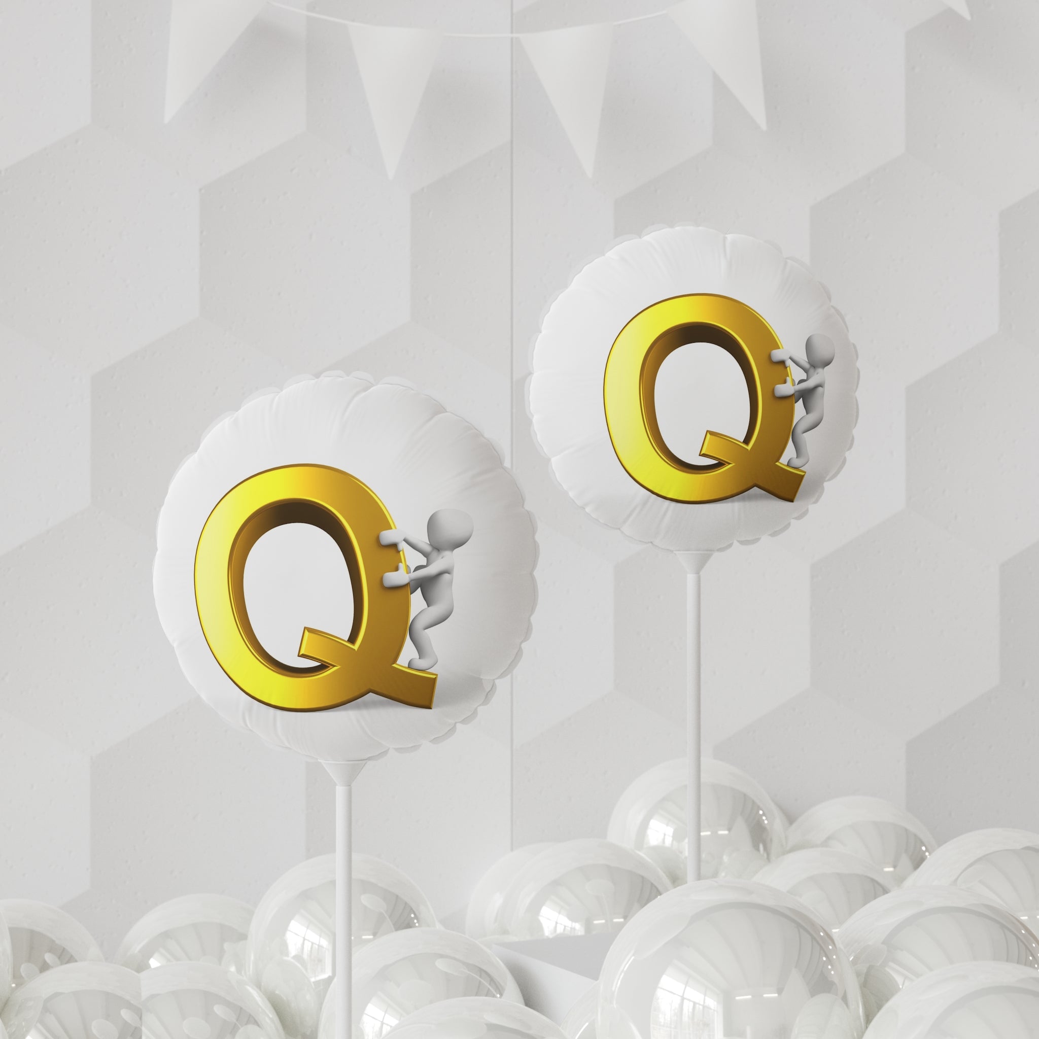 Gold Letter Q Balloon round foil balloon | 11 inch