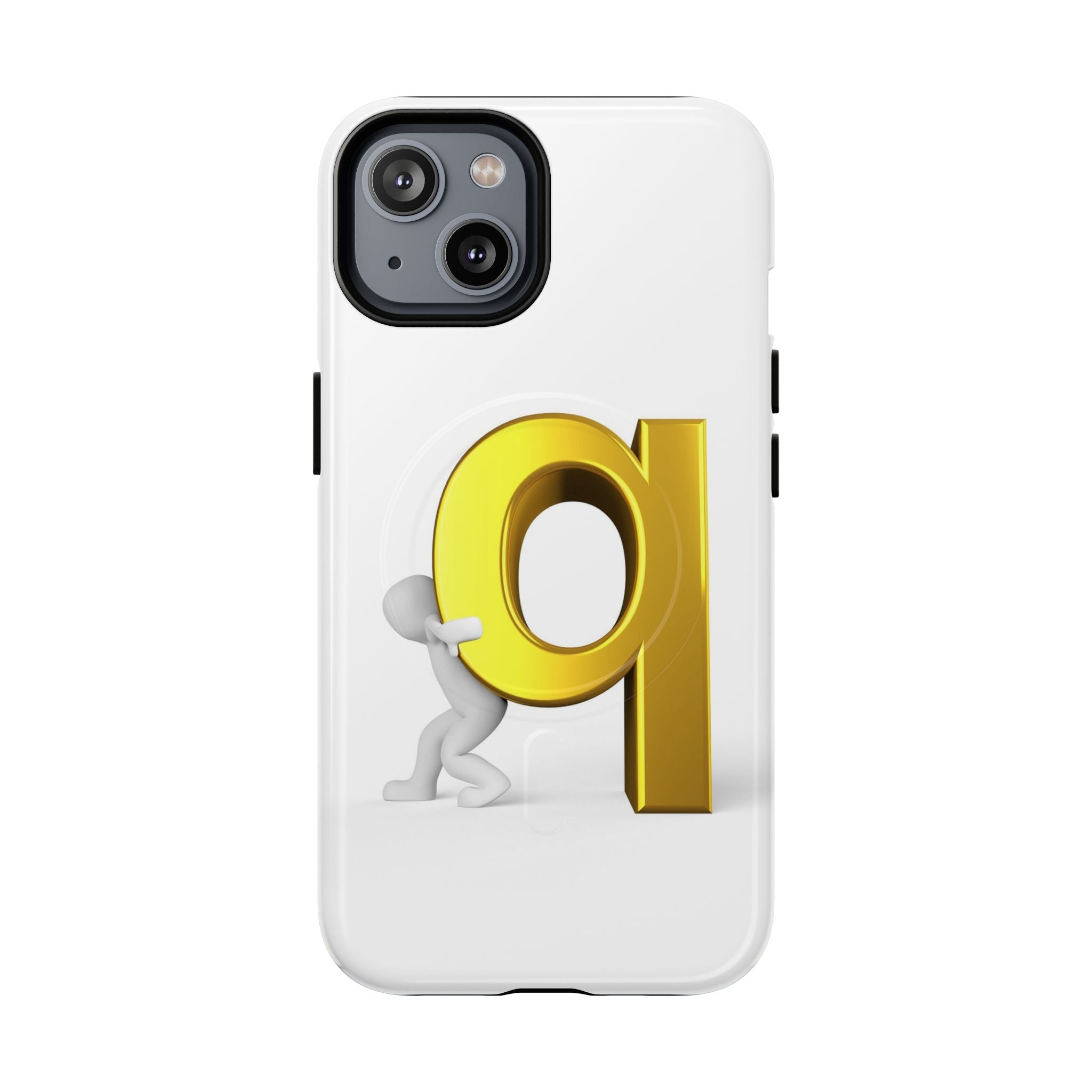 Coque de téléphone Lettre Q Dorée | Coque magnétique robuste