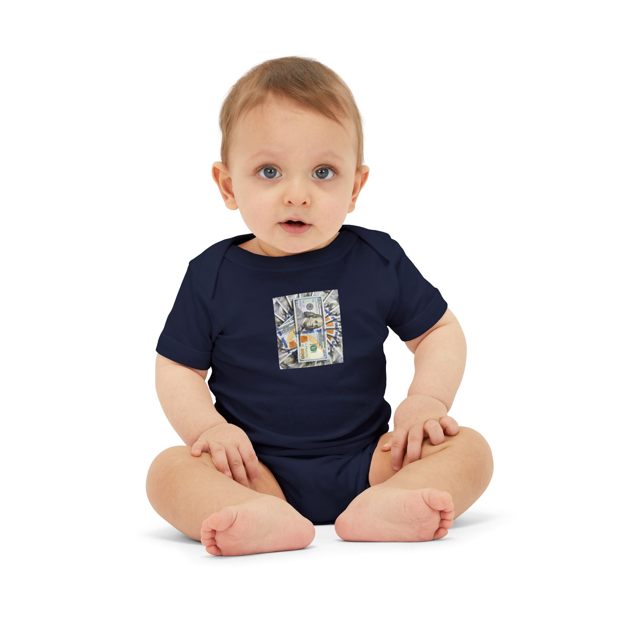 Money Infant Jersey One Piece | Modern Art Baby Bodysuit