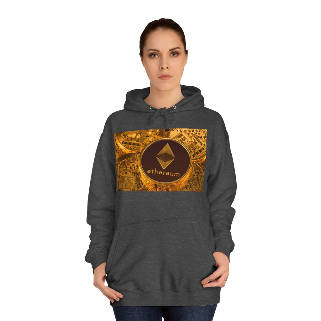 Ethereum Coin Hoodie | Crypto Logo Sweatshirt, Blockchain Design
