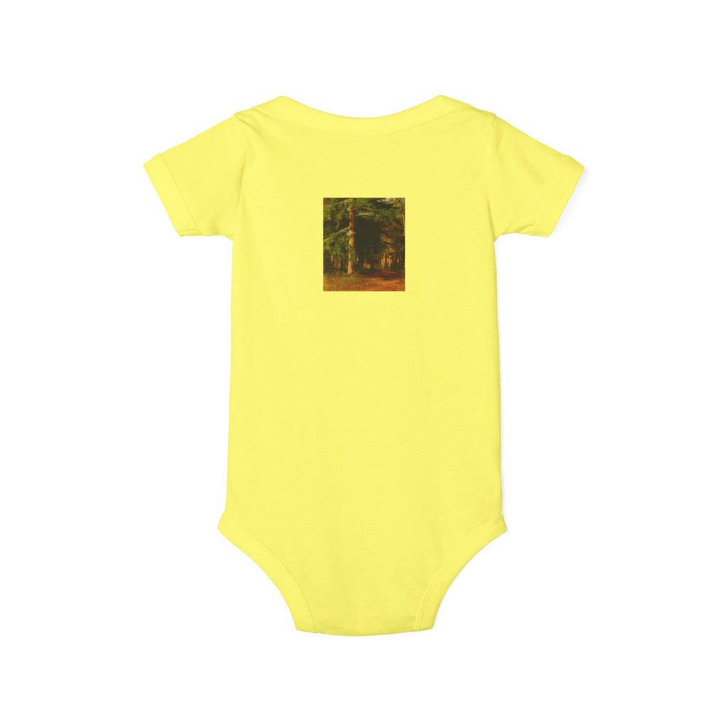 Woodland Forest Illustration Infant Onesie | Baby Bodysuit