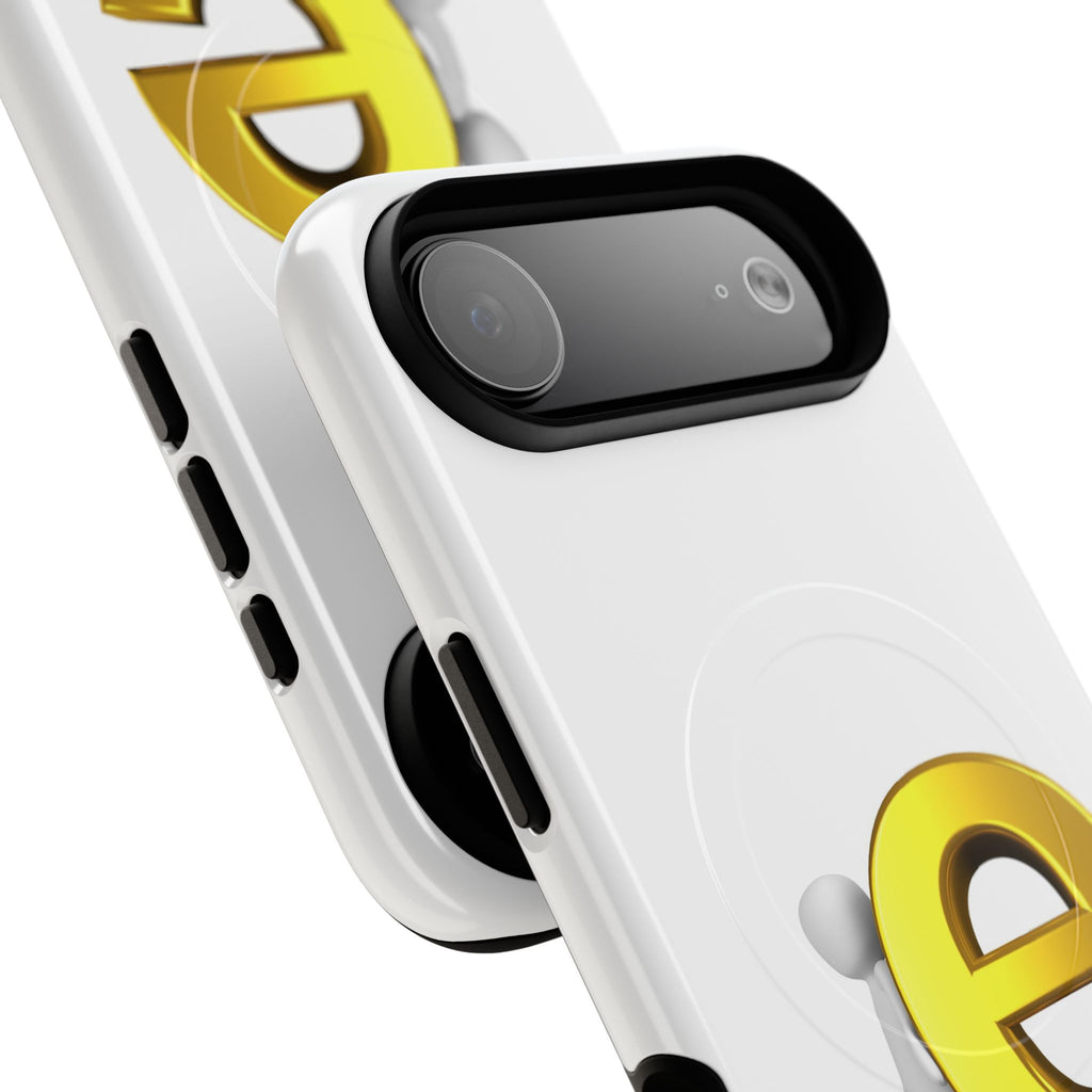 3D Gold Letter E Phone Case | Tough Magnetic Case
