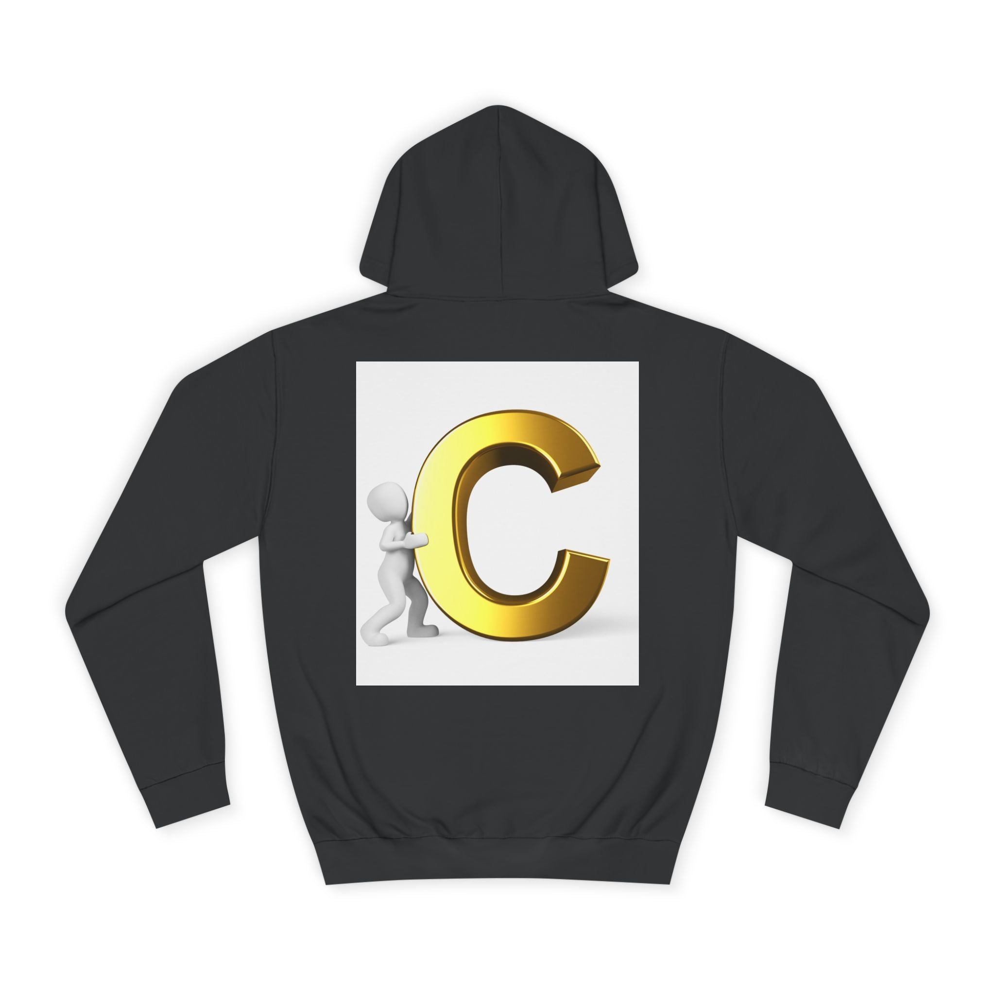 Gold Letter C Hoodie | Monogram Initial C Sweatshirt