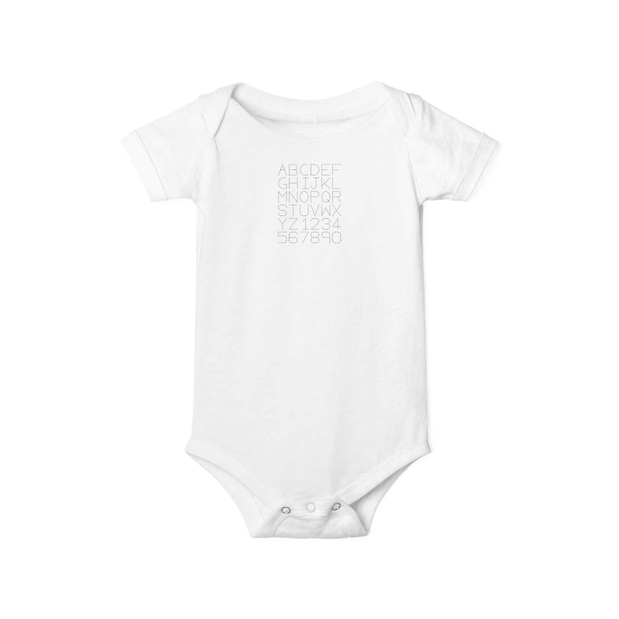 Body bébé imprimé alphabet à pois | Body bébé uni
