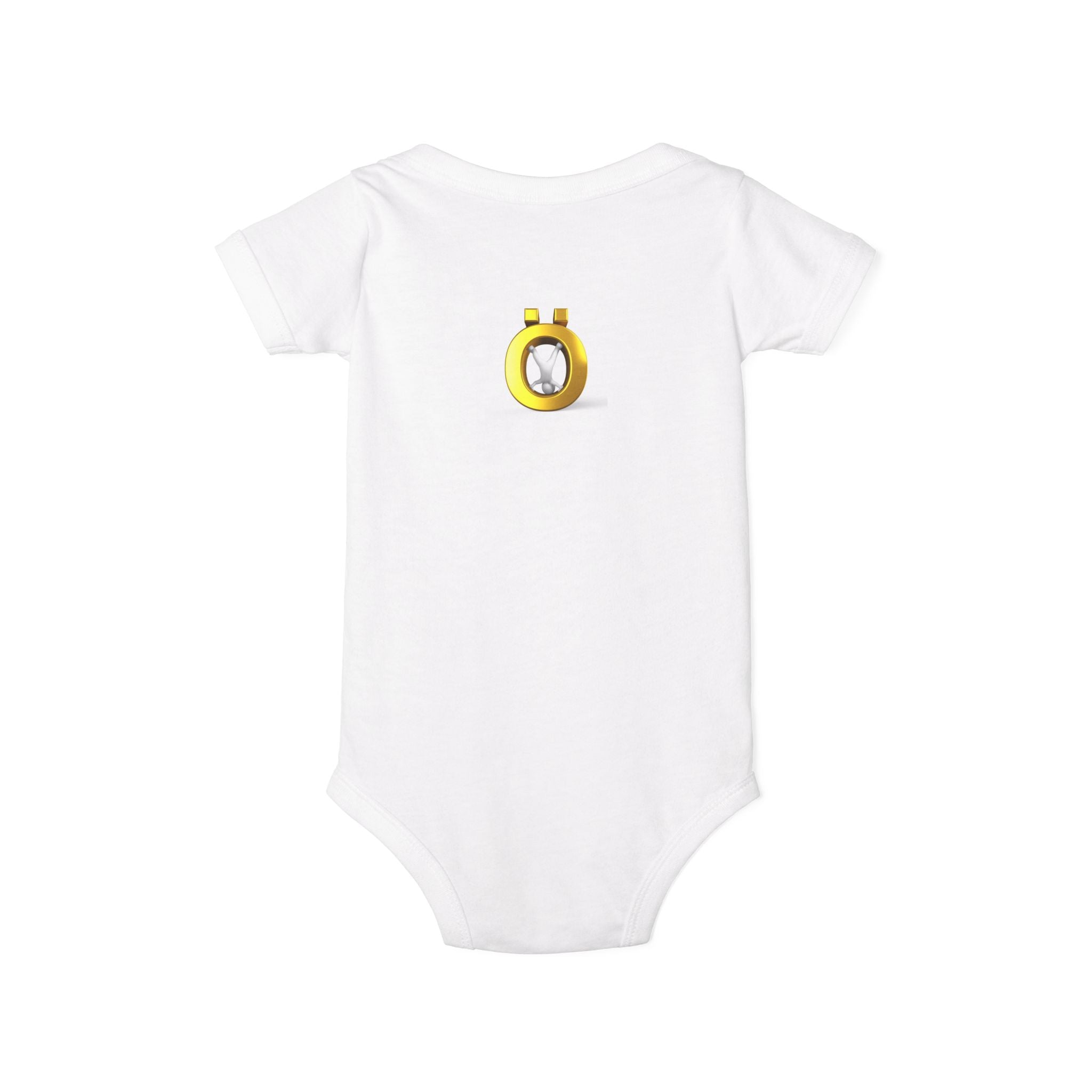 Yellow Letter Ö with Diamond Infant One-Piece | Baby Bodysuit