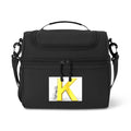 Yellow K Monogram Cooler Bag | Initial K Lunch Tote