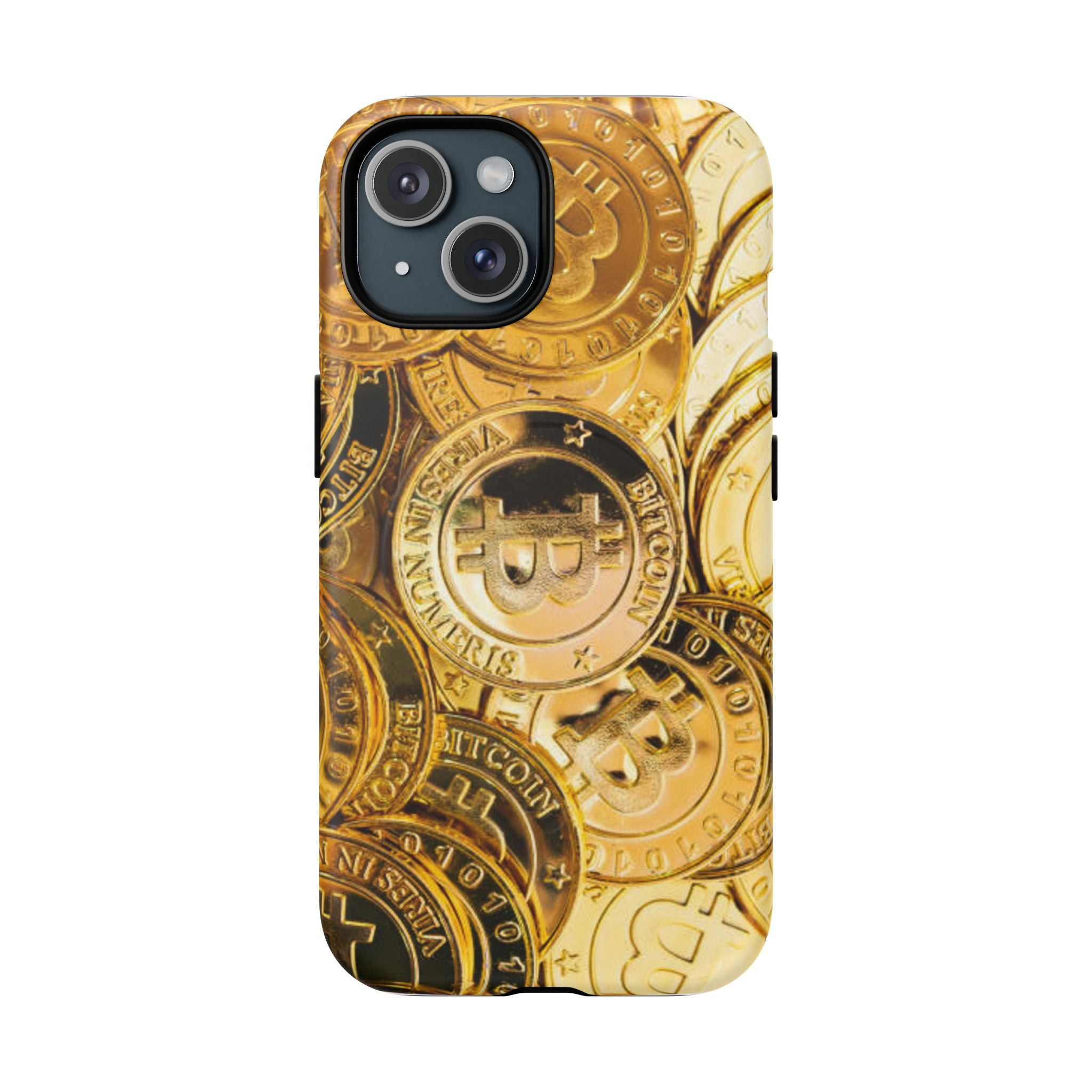 Coque de Téléphone Bitcoin Or | Coque Magnétique Robuste