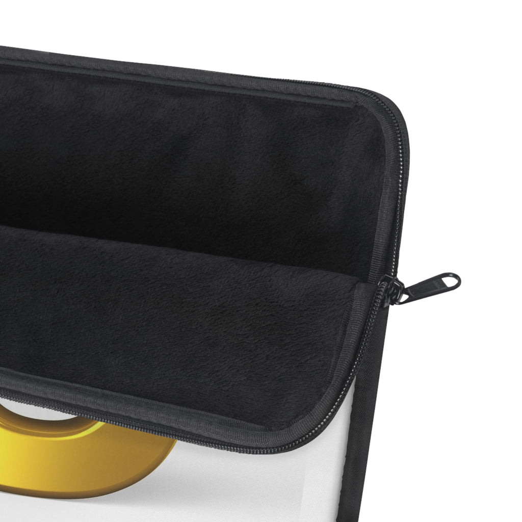 Gold Letter U with 3D Figure Laptop Sleeve | Monogram Initial U