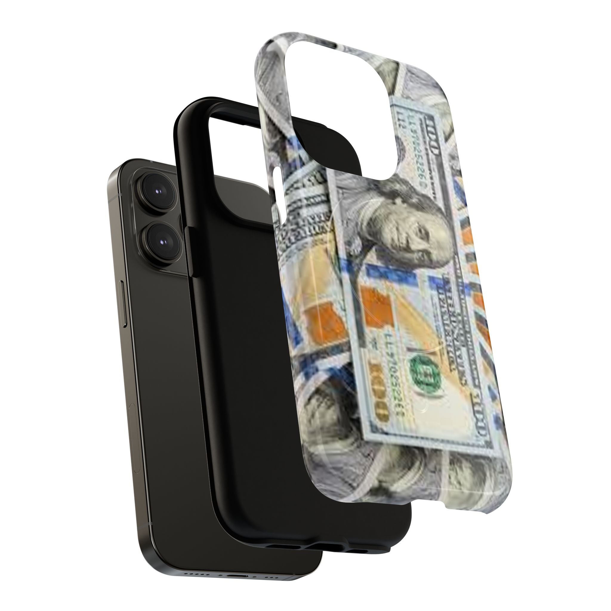 Hundred Dollar Bills Phone Case | Tough Magnetic Case, Money Pattern