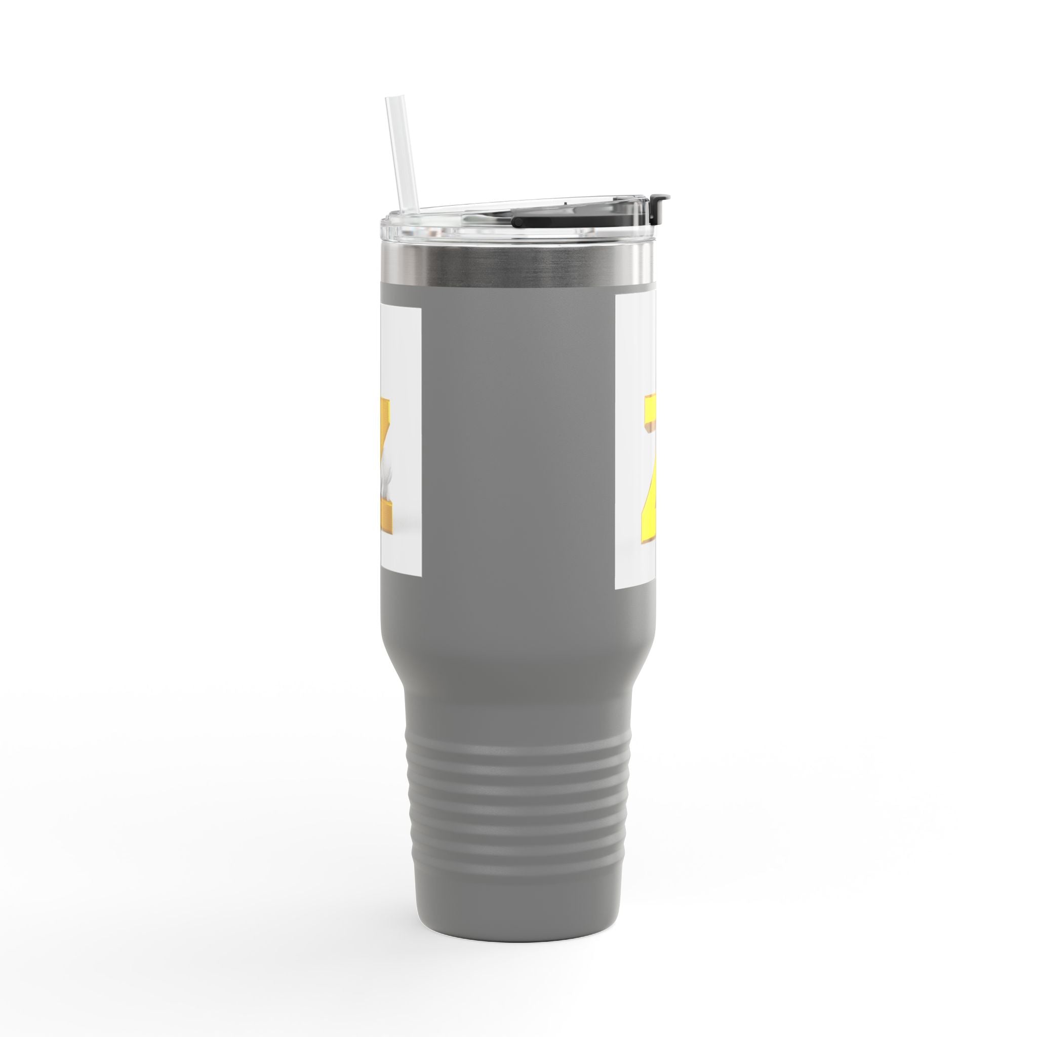 Gold Letter Z Monogram Travel Mug | 40oz Insulated Tumbler