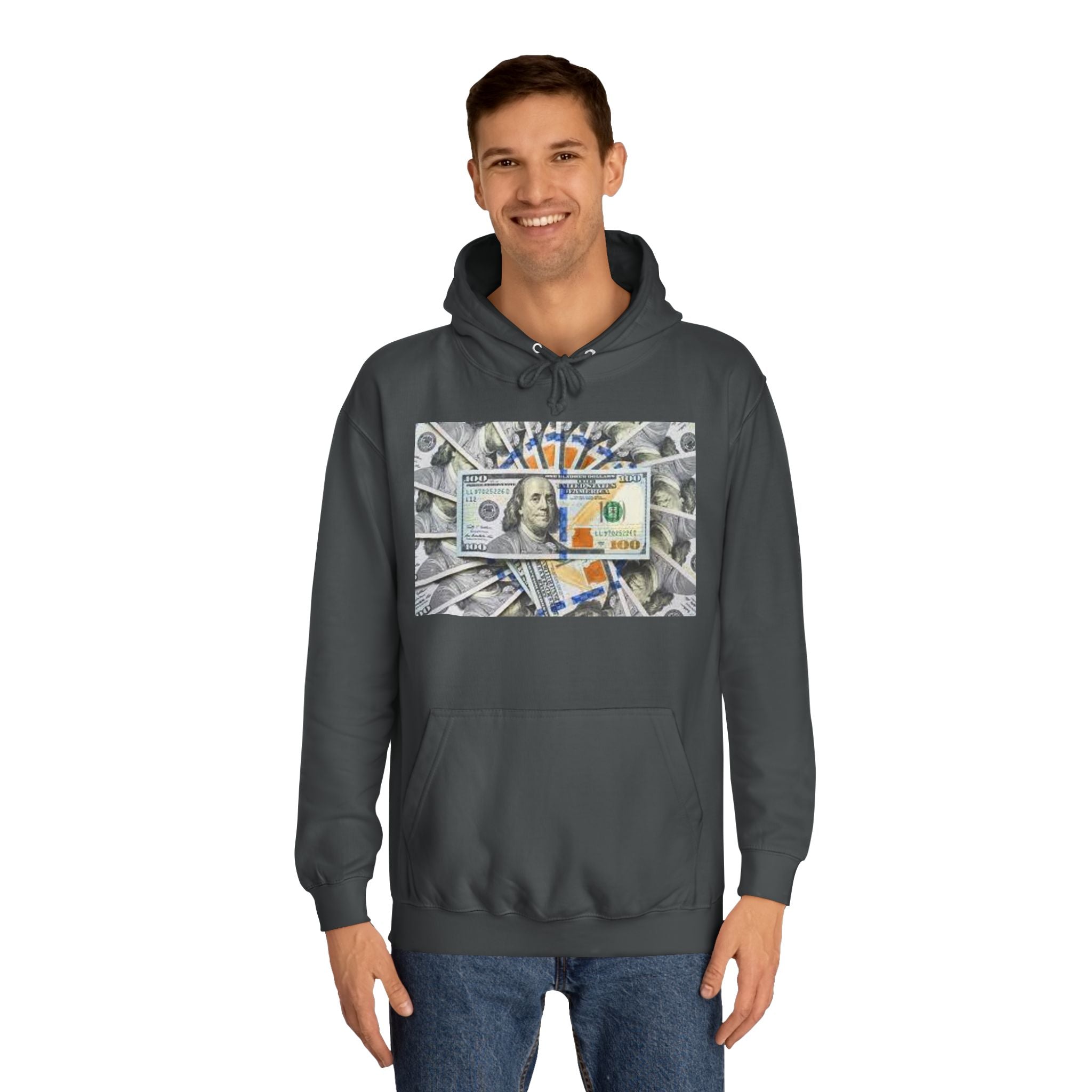 Hundred Dollar Bill Hoodie | Money Graphic Sweatshirt