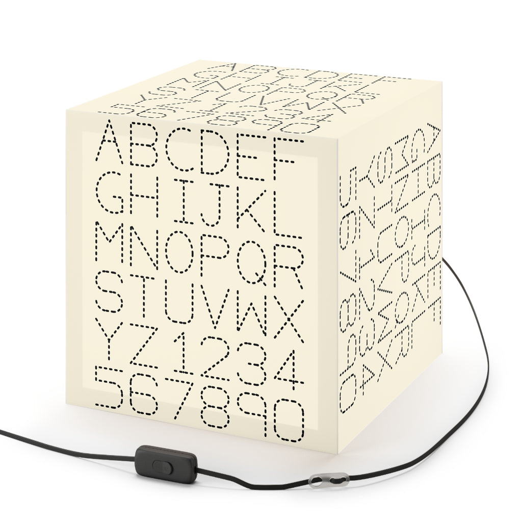 Dotted Alphabet Light Cube Lamp | ABC 123 Nursery Nightlight