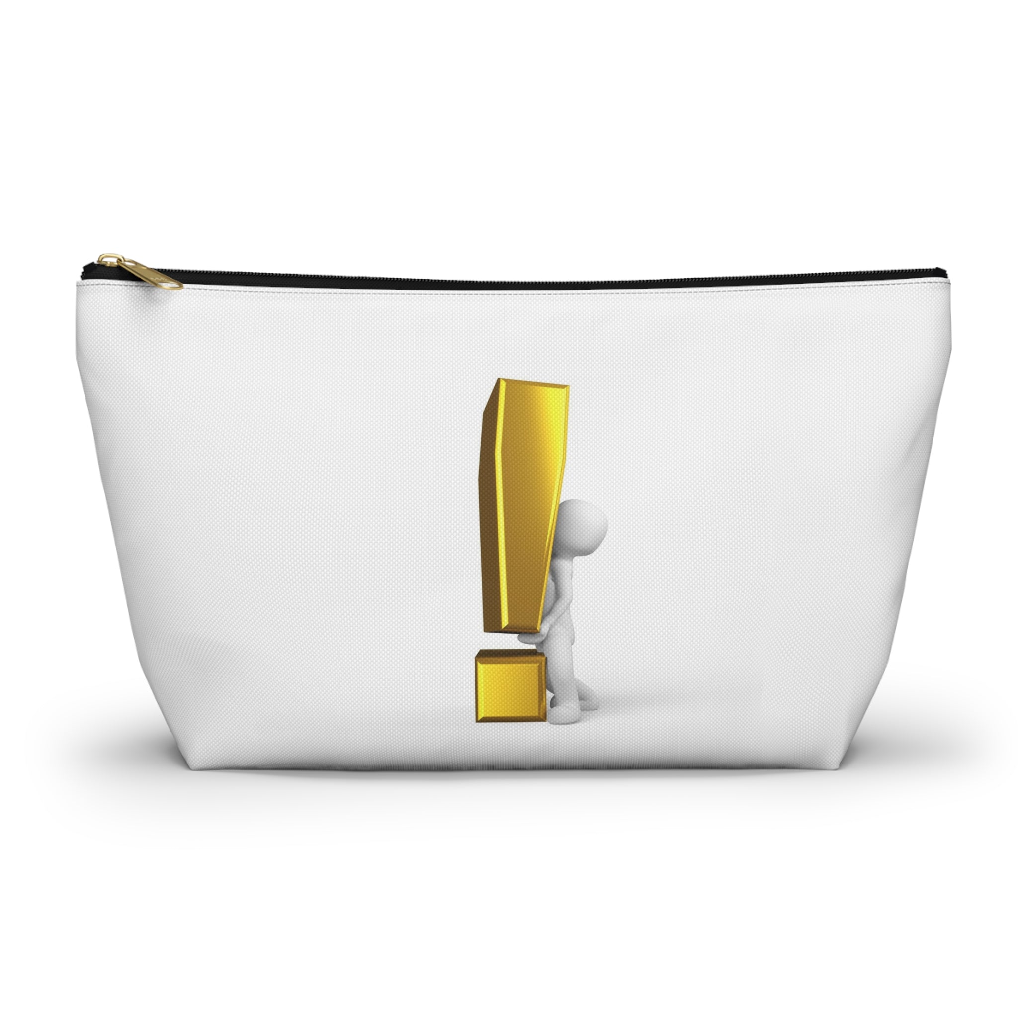 3D Figure Holding Gold Exclamation Mark Accessory Pouch
