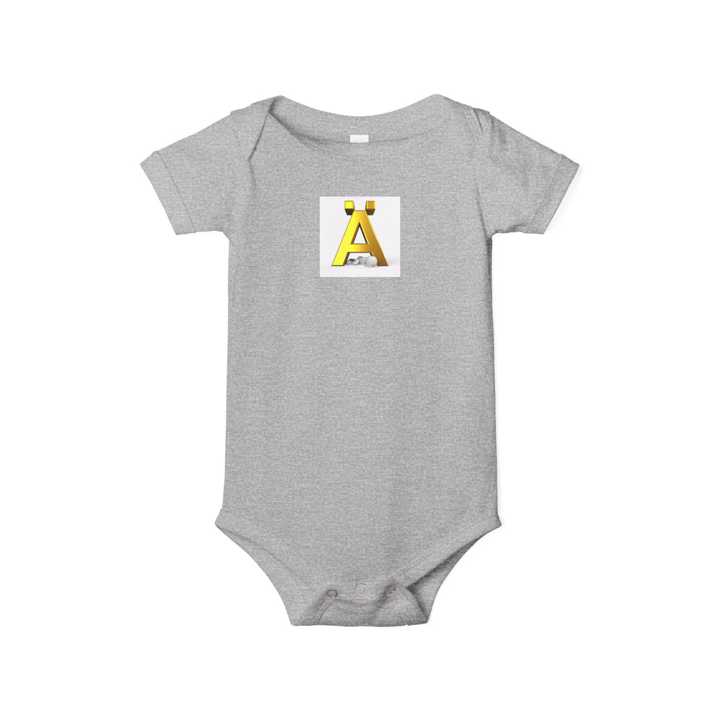 Yellow Letter Ä Baby Onesie | Infant Jersey One Piece