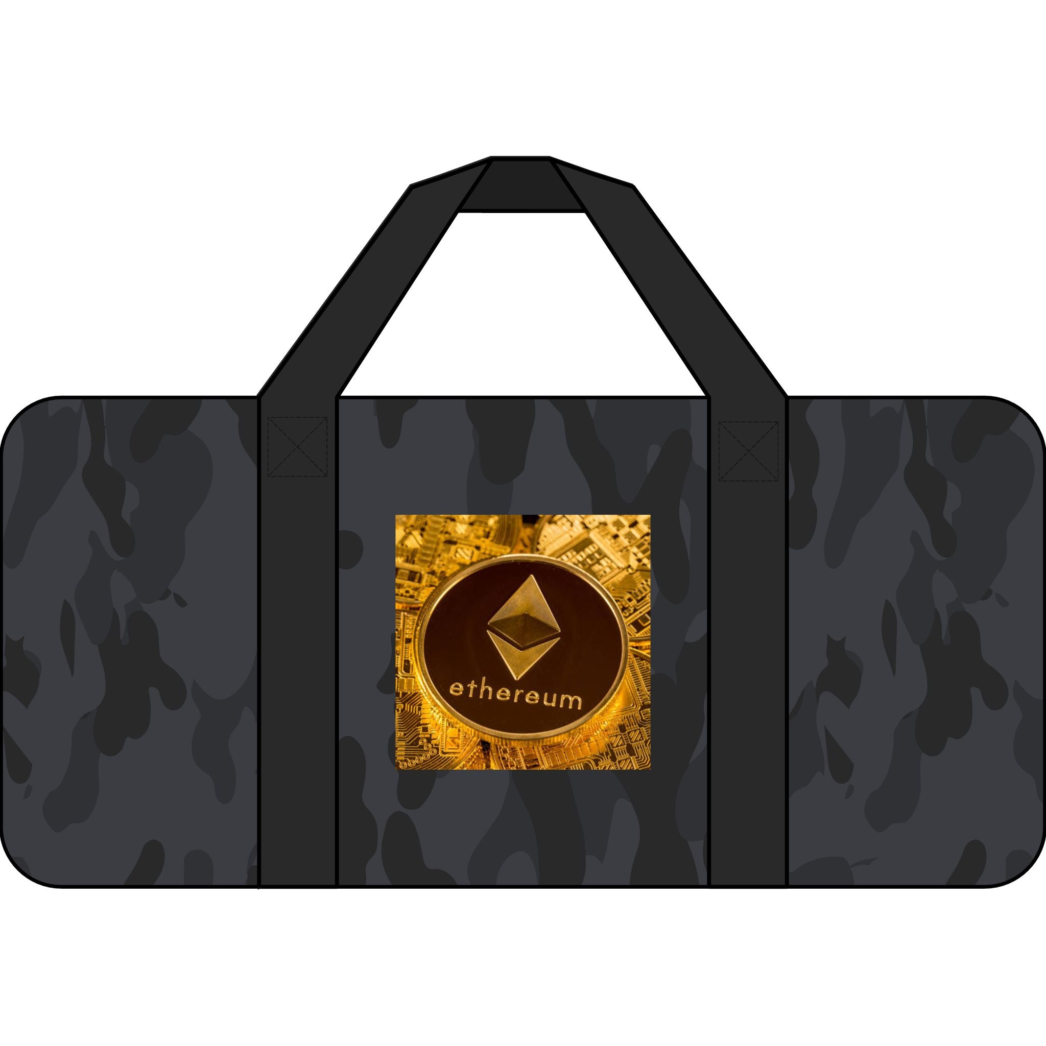 Sac de voyage Tripper avec motif Ethereum Coin | Sac de voyage avec logo crypto