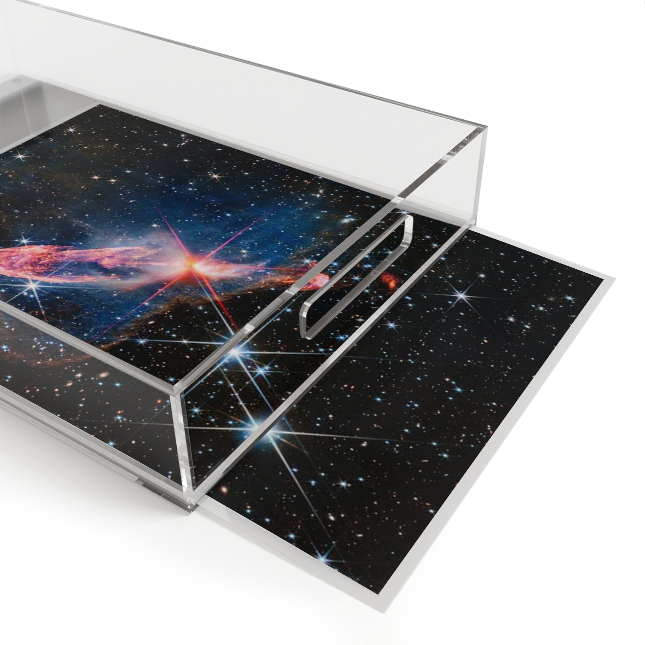 Nebula Space Art Acrylic Serving Tray | Cosmic Galaxy Stars