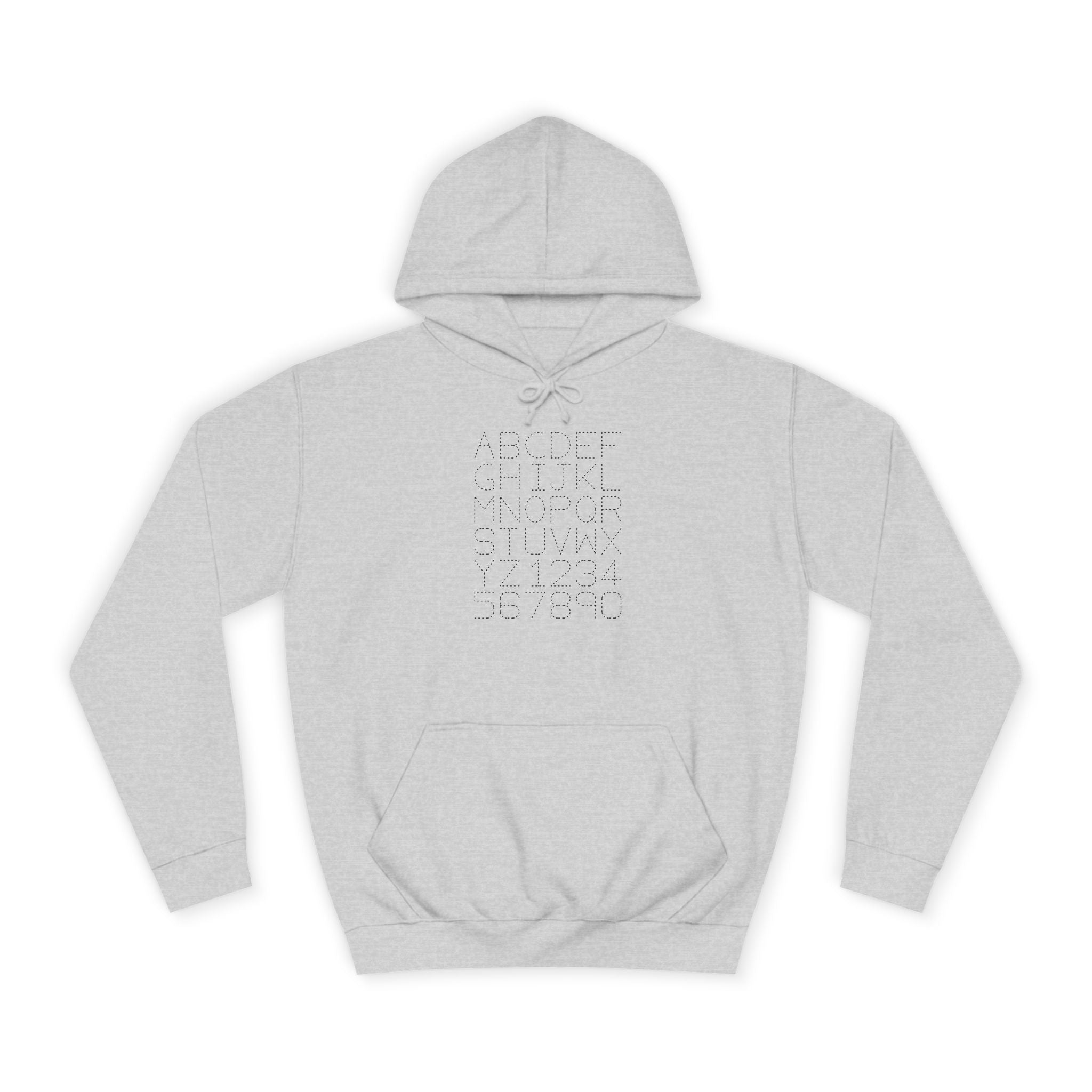 Sweat à capuche alphabet à pois College | Sweat-shirt campus, style universitaire