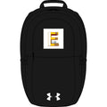 Letter E monogram patch Backpack | Embroidered initial on Under Armour bag