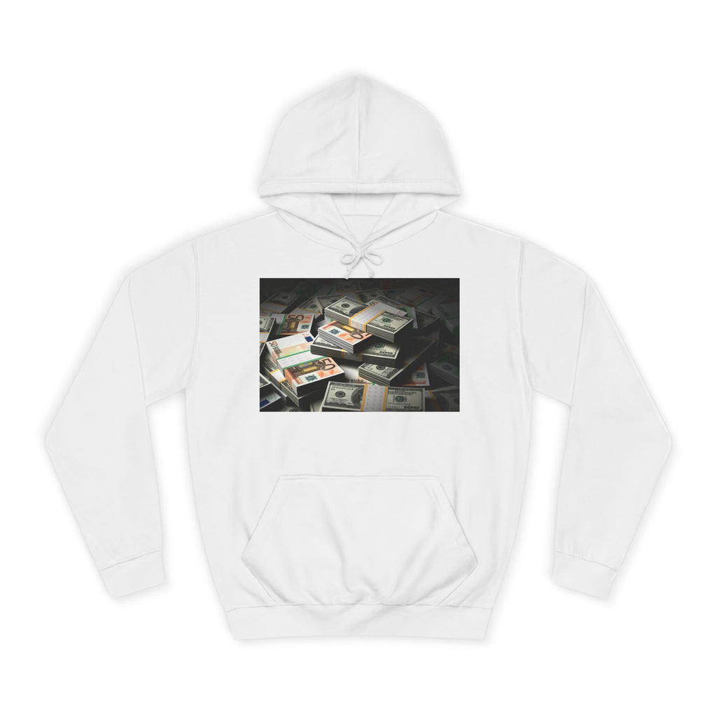 Stacked Cash Money Hoodie | Vintage Banknote Print, Stacks of Dollars