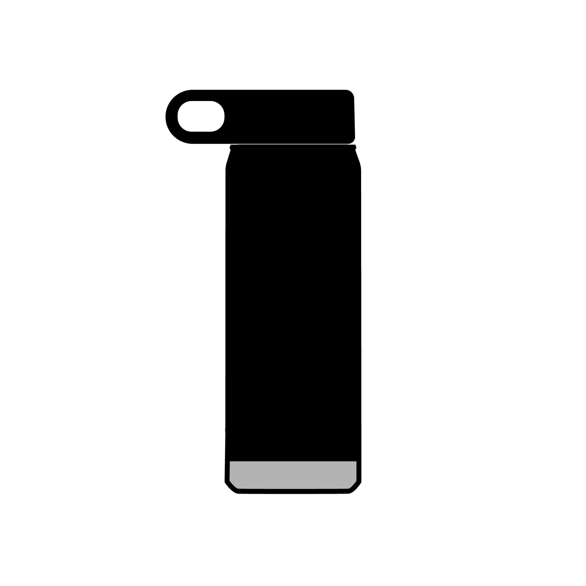 Bouteille d'eau Grille Alphabétique, 590 ml | Lettrage Monogramme Minimaliste