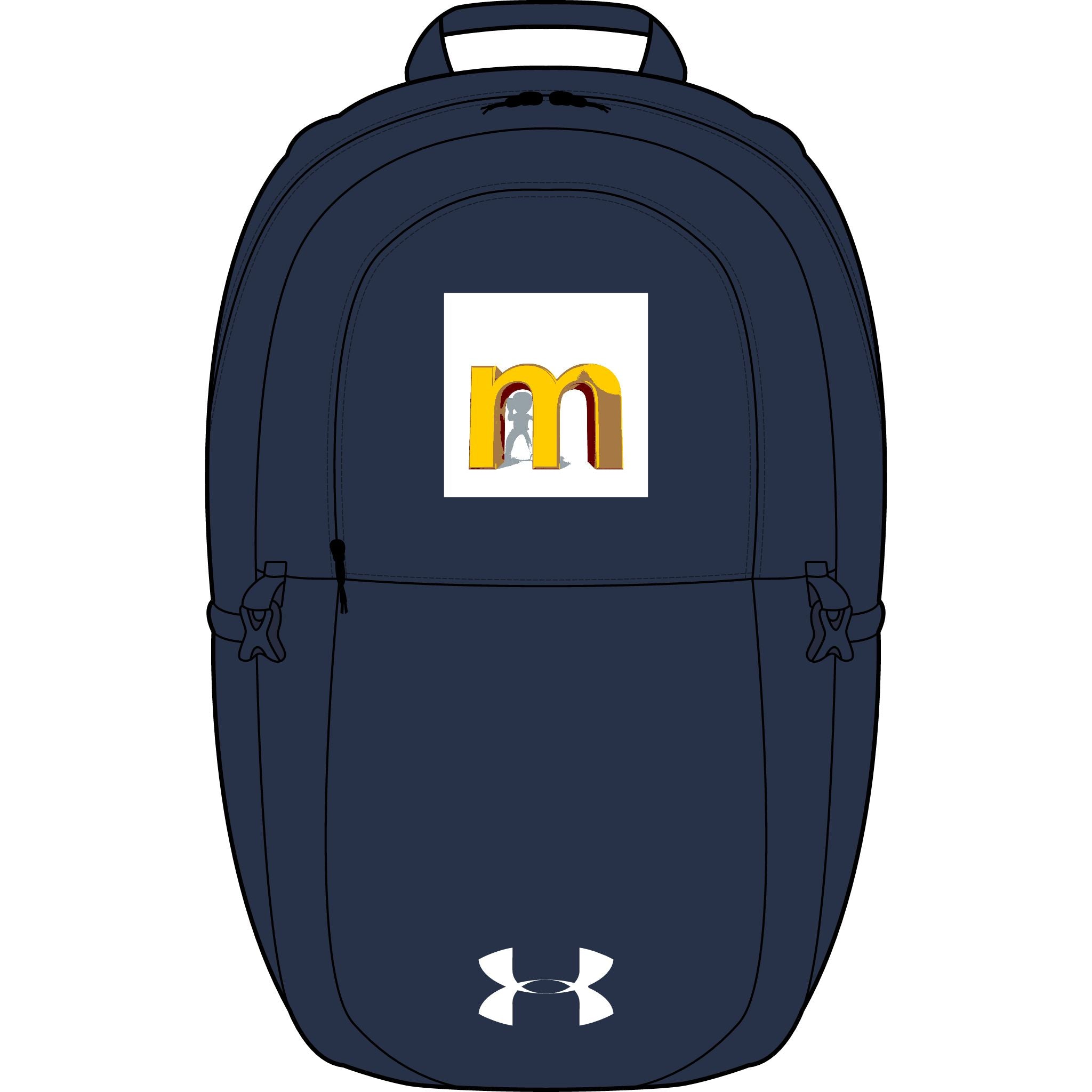 Yellow M Candy Monogram Backpack | Embroidered Under Armour