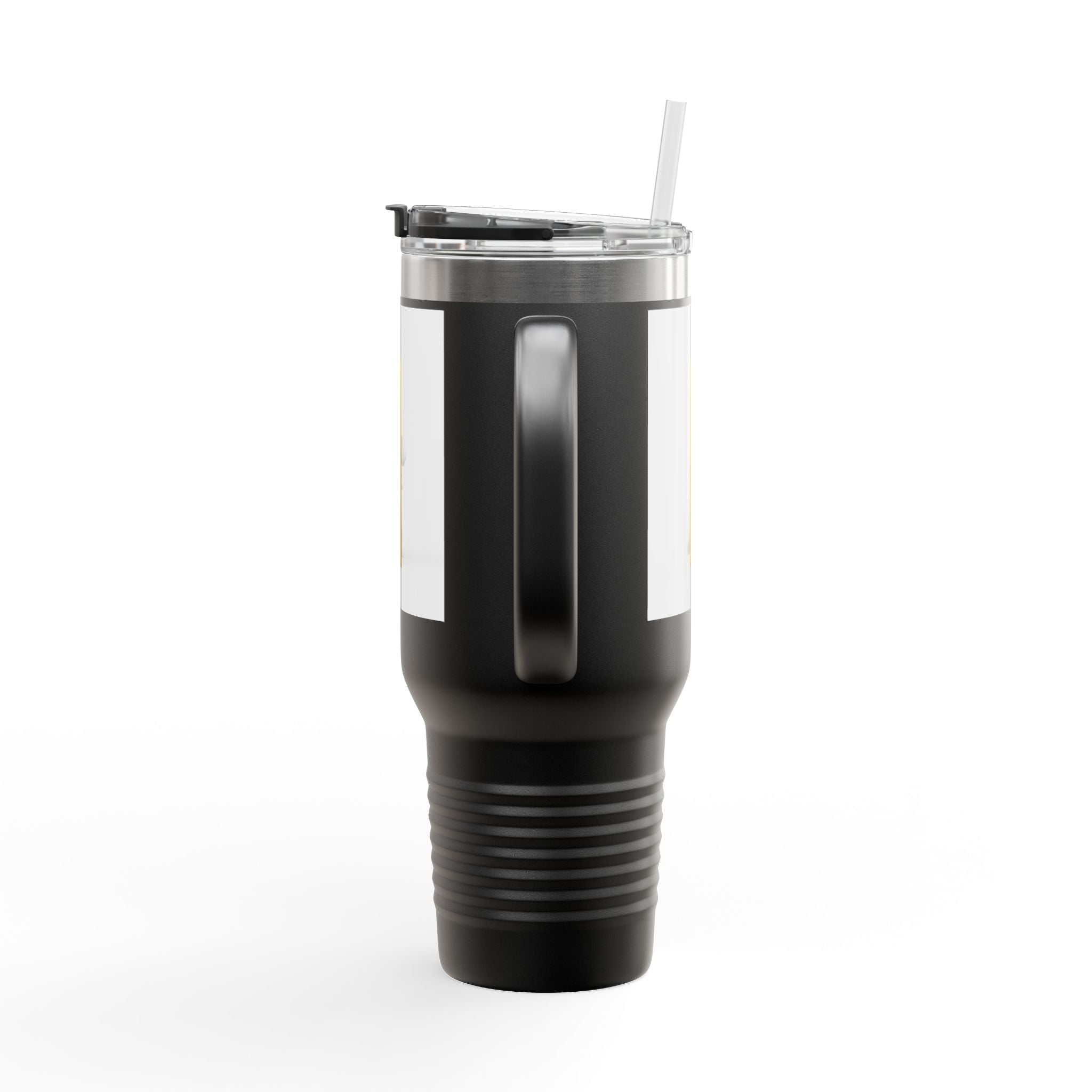 Yellow Letter i Character Travel Mug | 40oz Insulated Tumbler