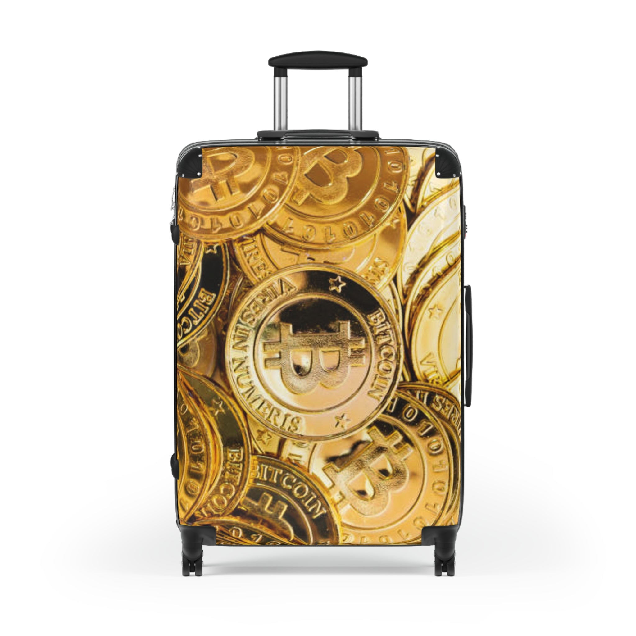 Valise à motif Bitcoin | Bagage de voyage Crypto