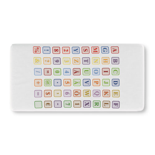 Drap-housse de berceau Blocs de l'alphabet | Drap-housse pour bébé