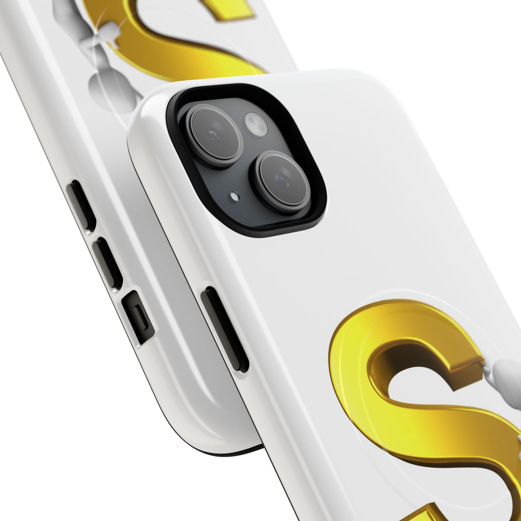 Gold Letter S Monogram Phone Case | Tough Magnetic Case