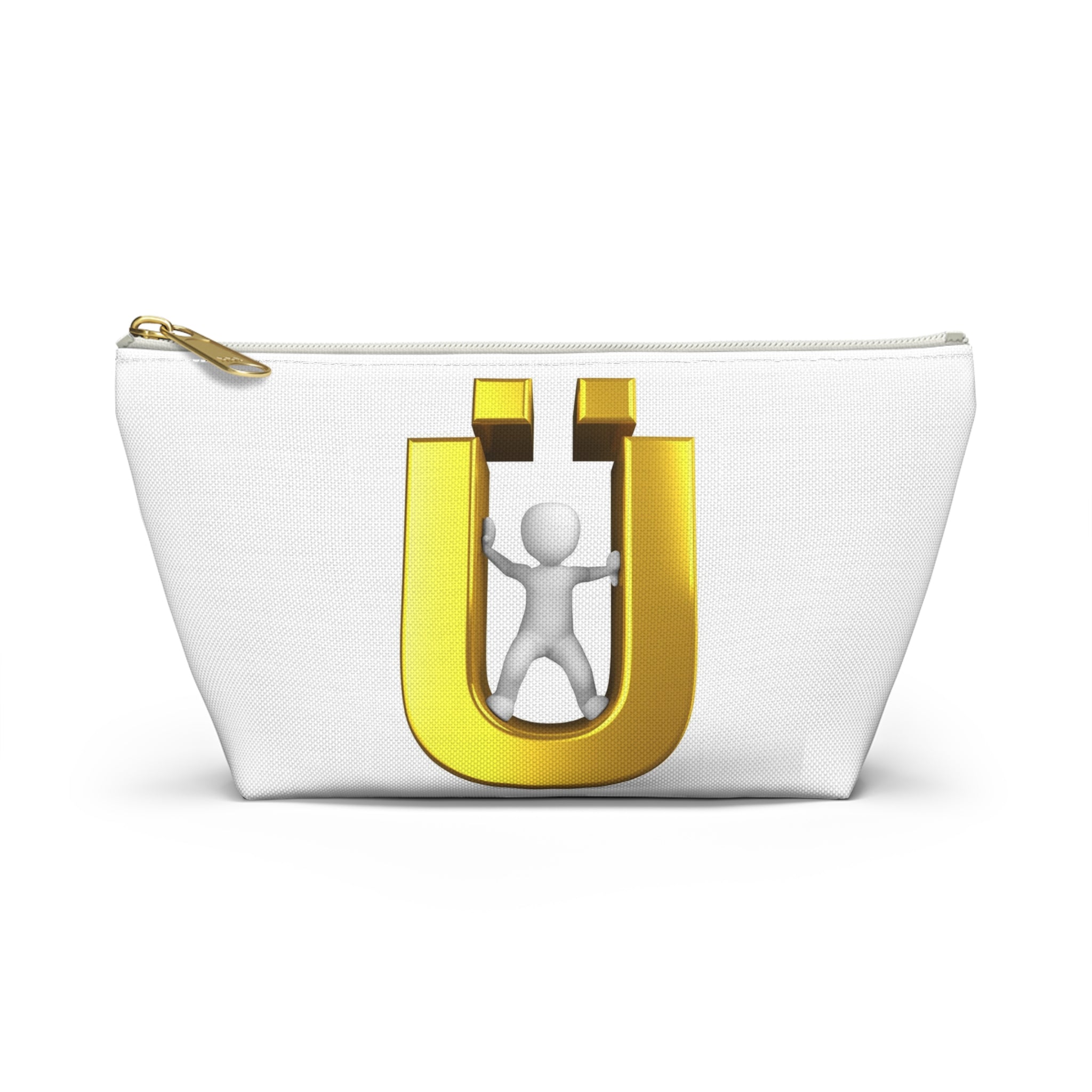Pochette accessoire personnage aimant 3D doré