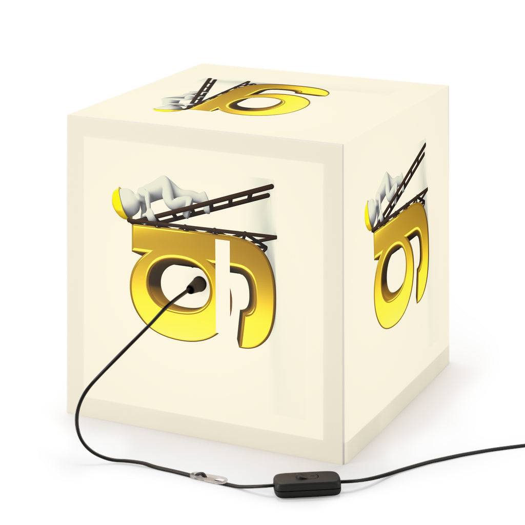 Golden Letter G Cube Lamp | Personalized Initial Light