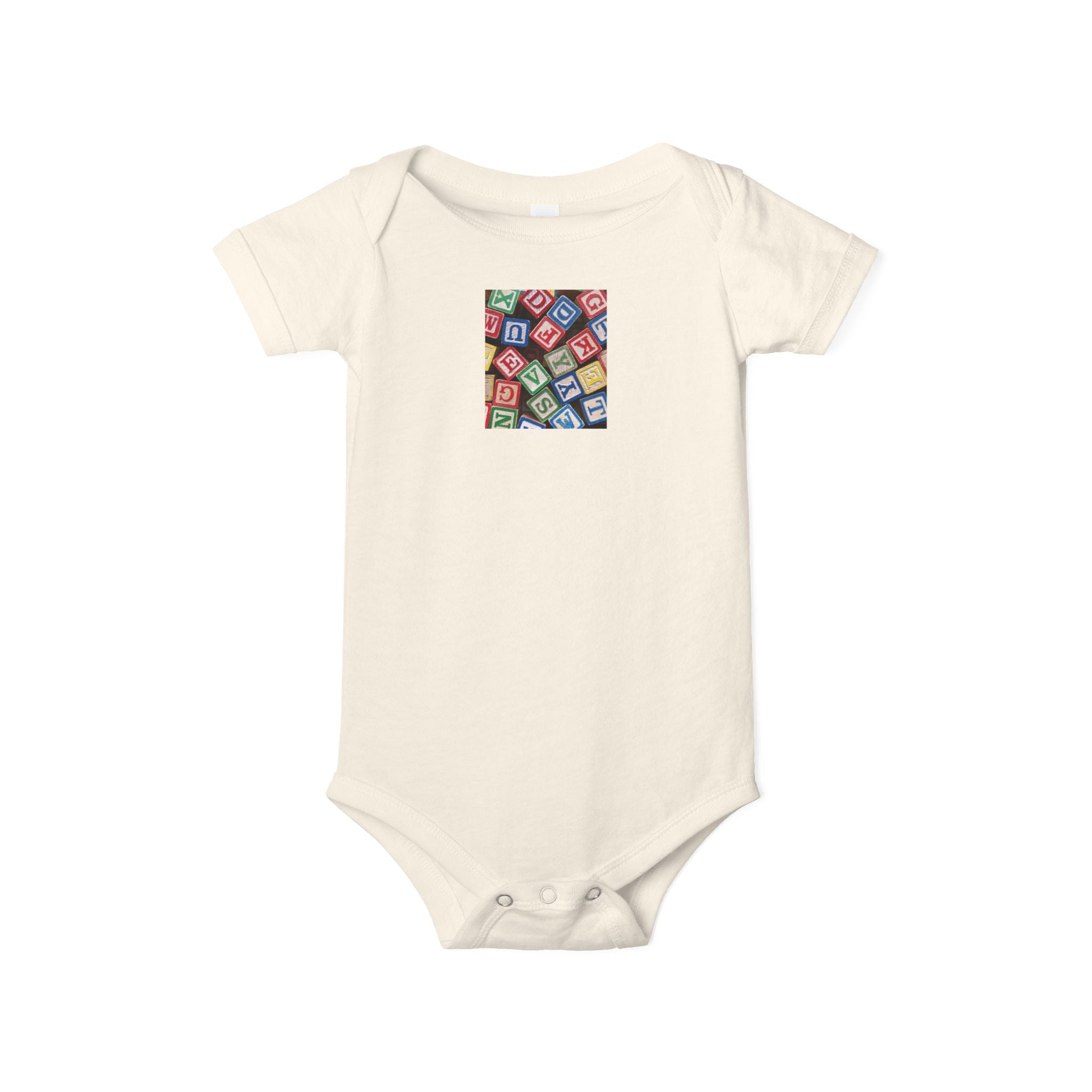 Grenouillère bébé Blocs Alphabet Colorés | Body pour bébé