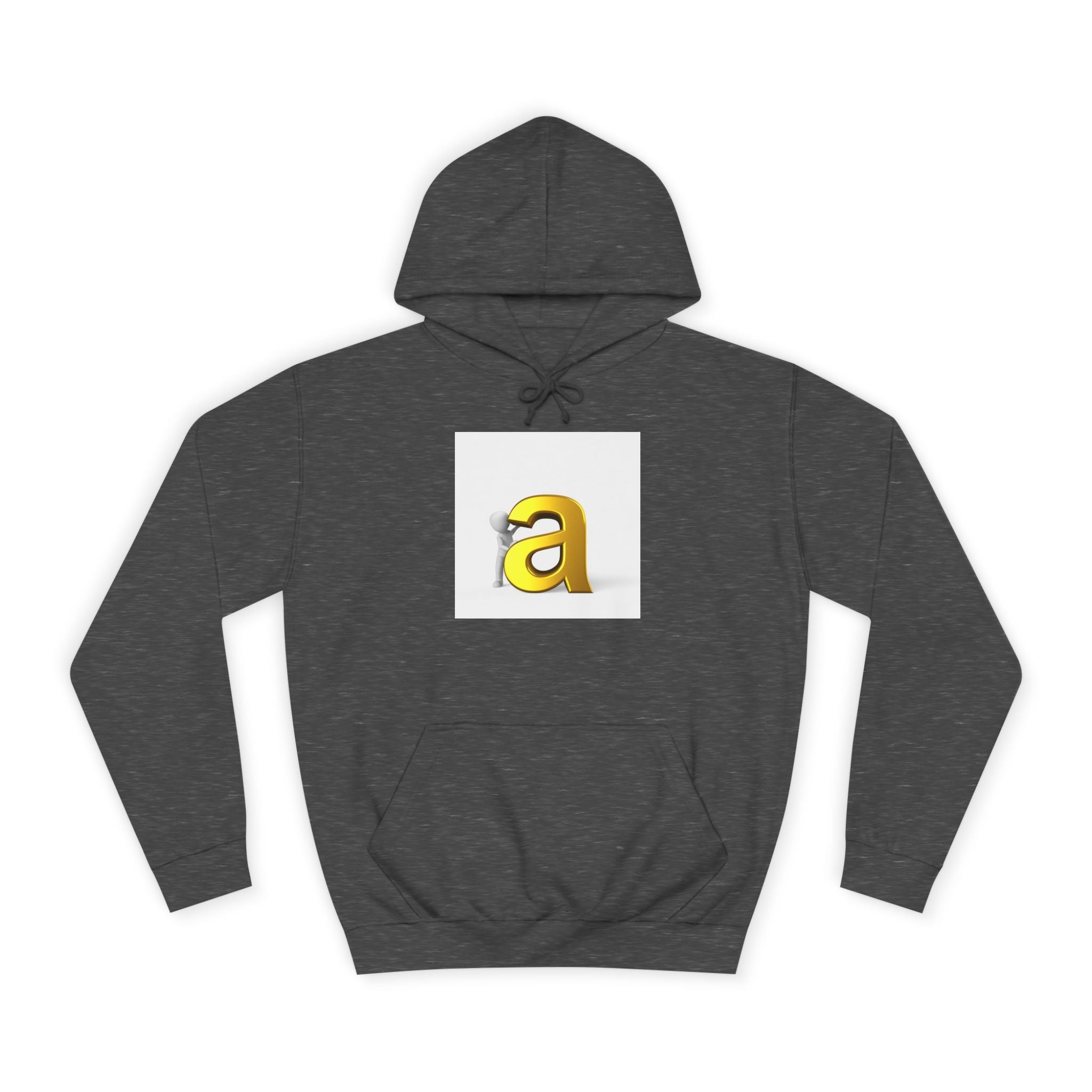 Sweat à capuche Gold 3D Lettre A | Sweat Monogramme Initiale