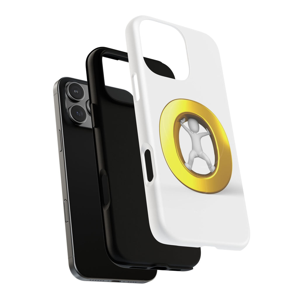3D Gold Letter O Figure Phone Case | Tough Magnetic Case